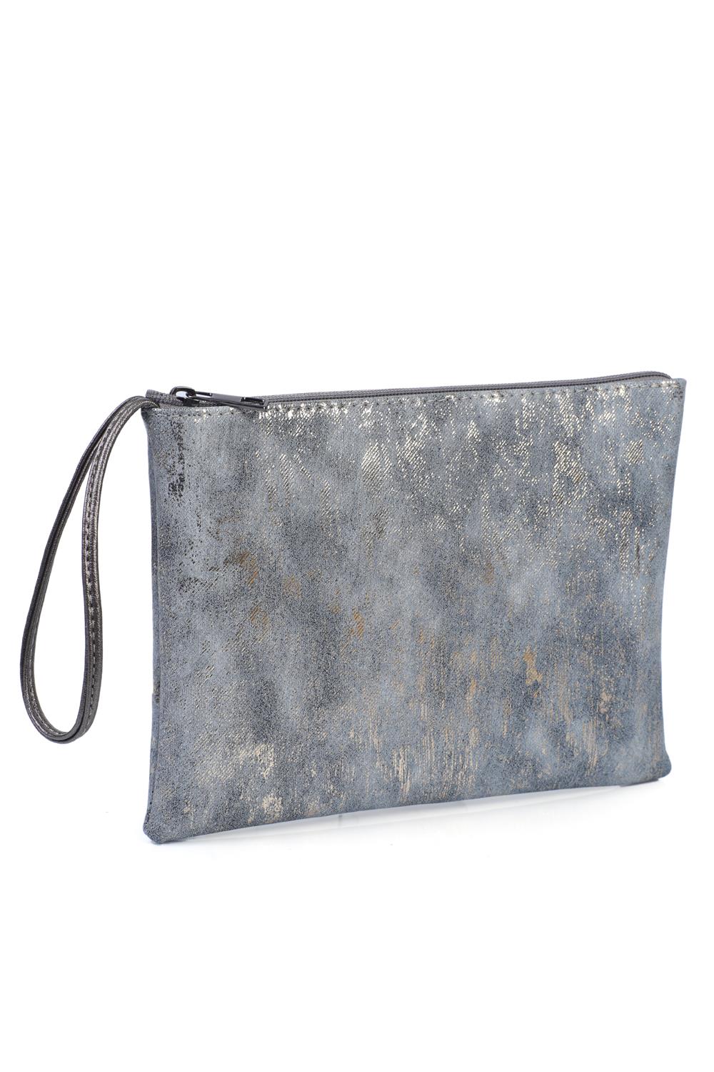 Capone Paris Mini Women Blue Clutch Bag
