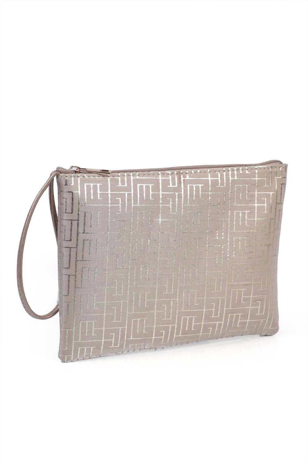 Capone Paris Mini Women Nude Clutch Bag