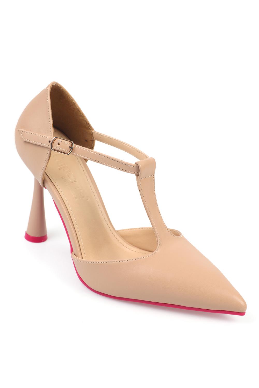 Pointed toe t strap heels hot sale
