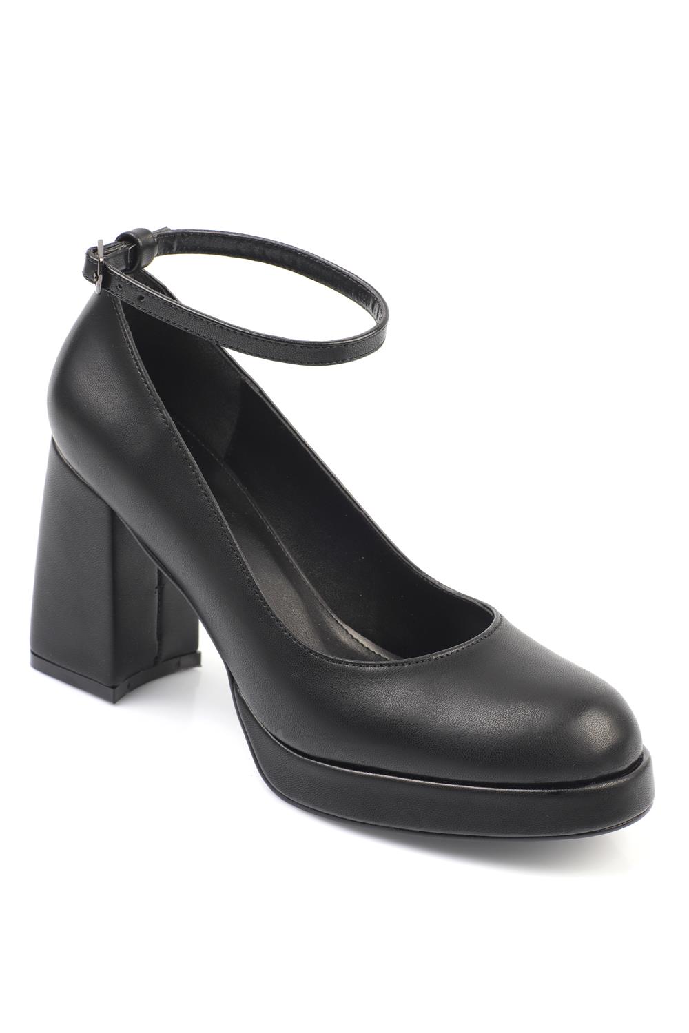 Capone Round Toe Ankle Banded Platform Woman Shoes