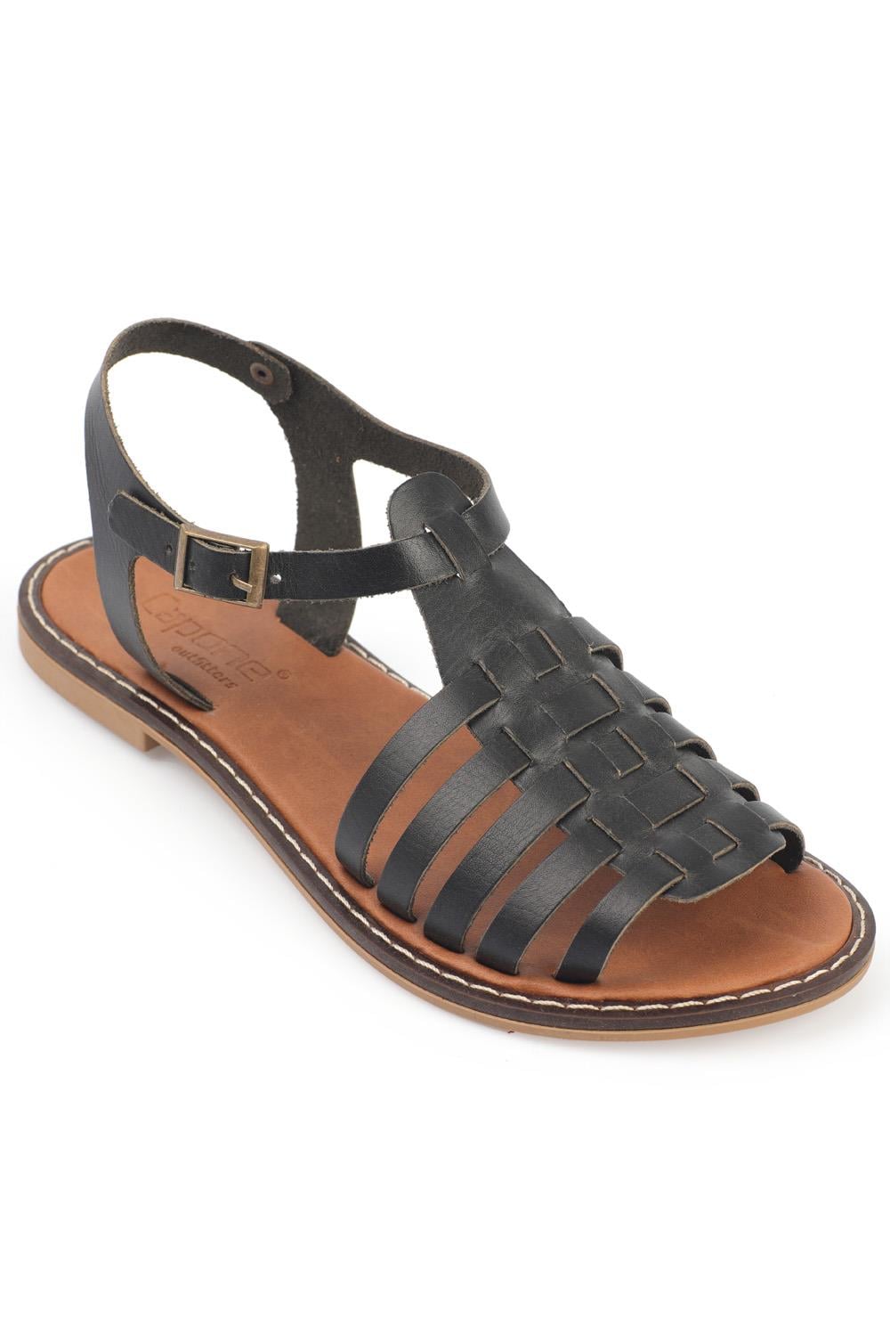 Capone Round Toe Gladiator Band Woman Leather Sandals