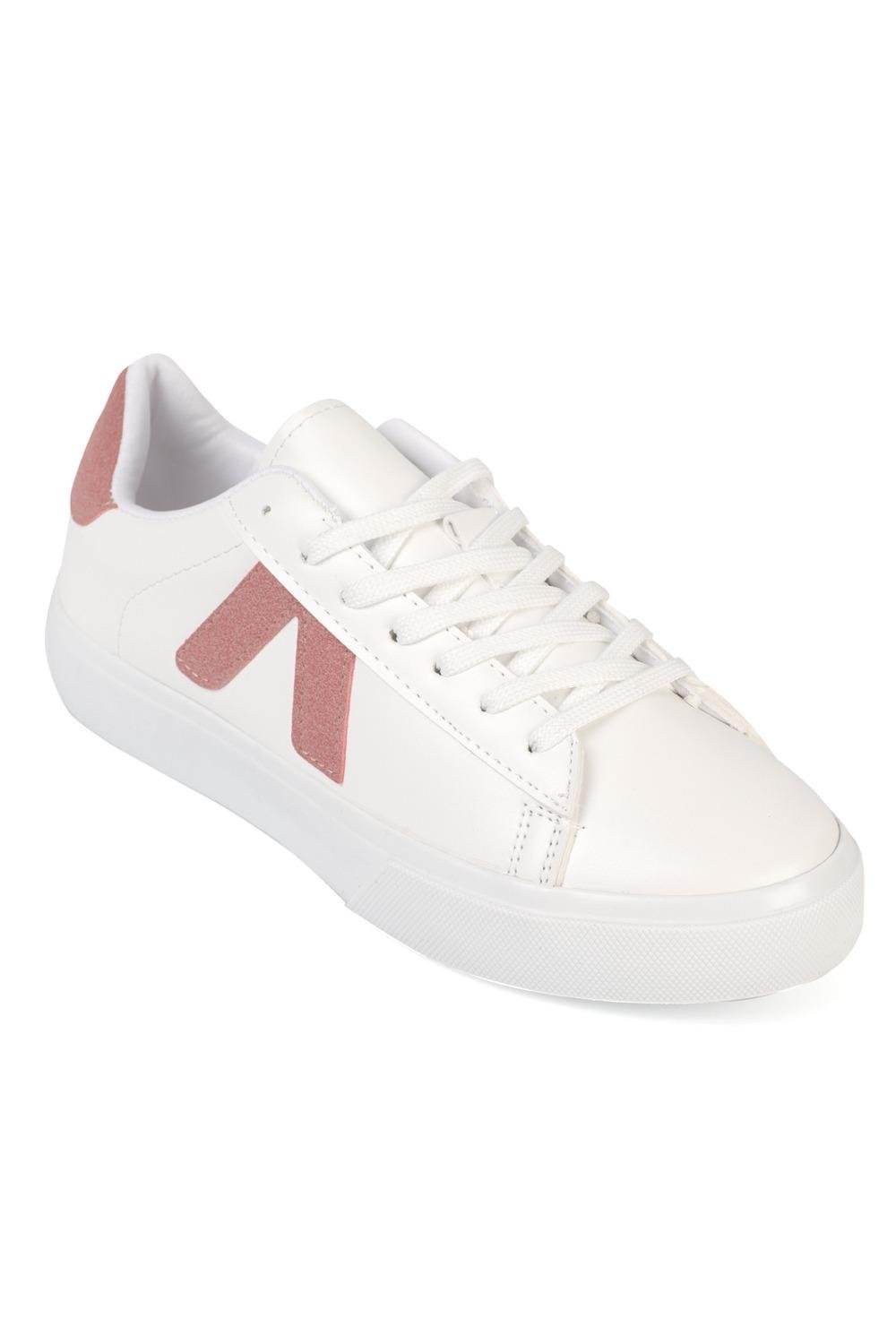 Capone Sandra V Detail Lace Up Casual Sport Women  Sneaker