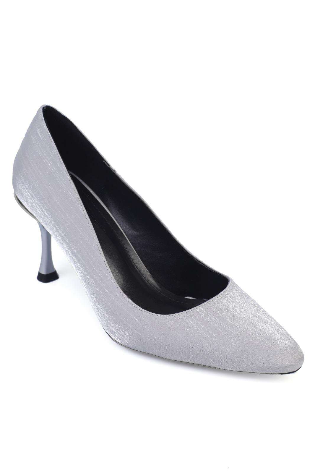 Capone Satin Women Silver Stiletto