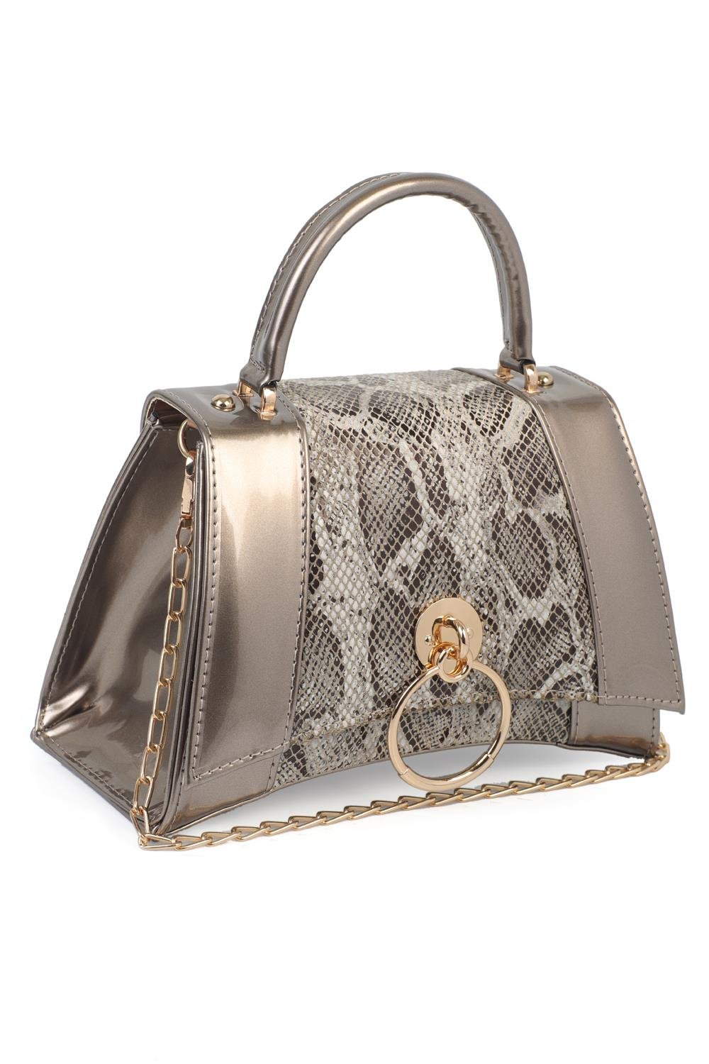 Capone Savonita Special Women Silver Handbag