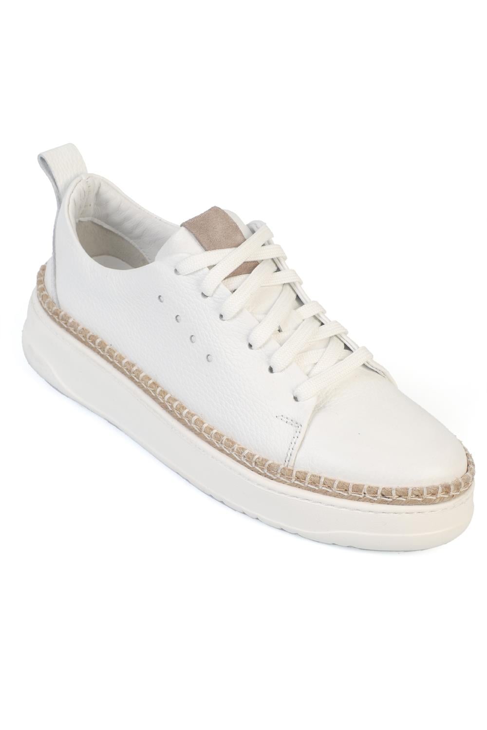 Capone Skippy Genuine Leather Suede Lace-Up Genuine Leather Lined Men Sneaker