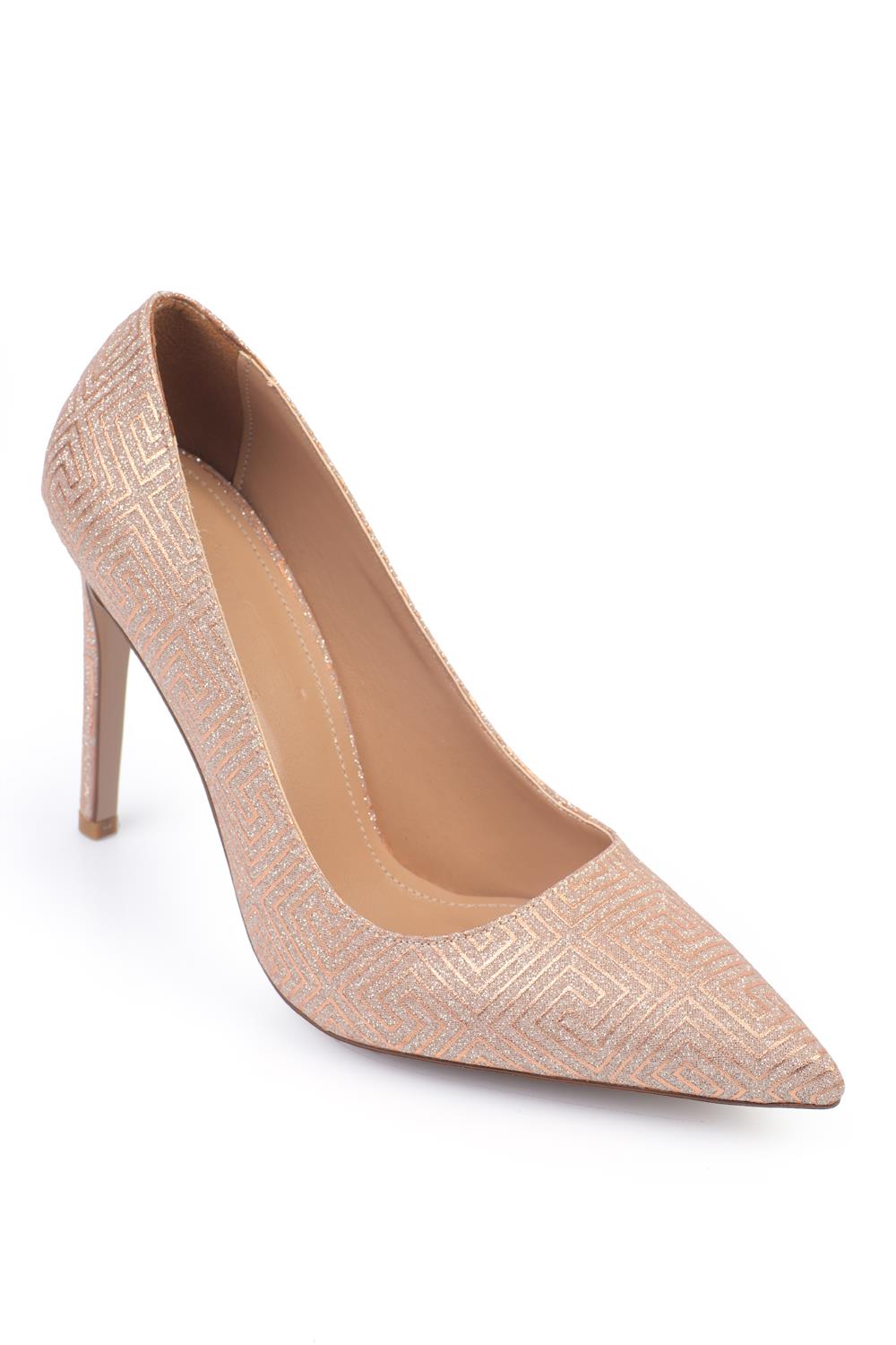 Capone Slingback Mid Heel Soft Padded Insole Women Rose Shoes