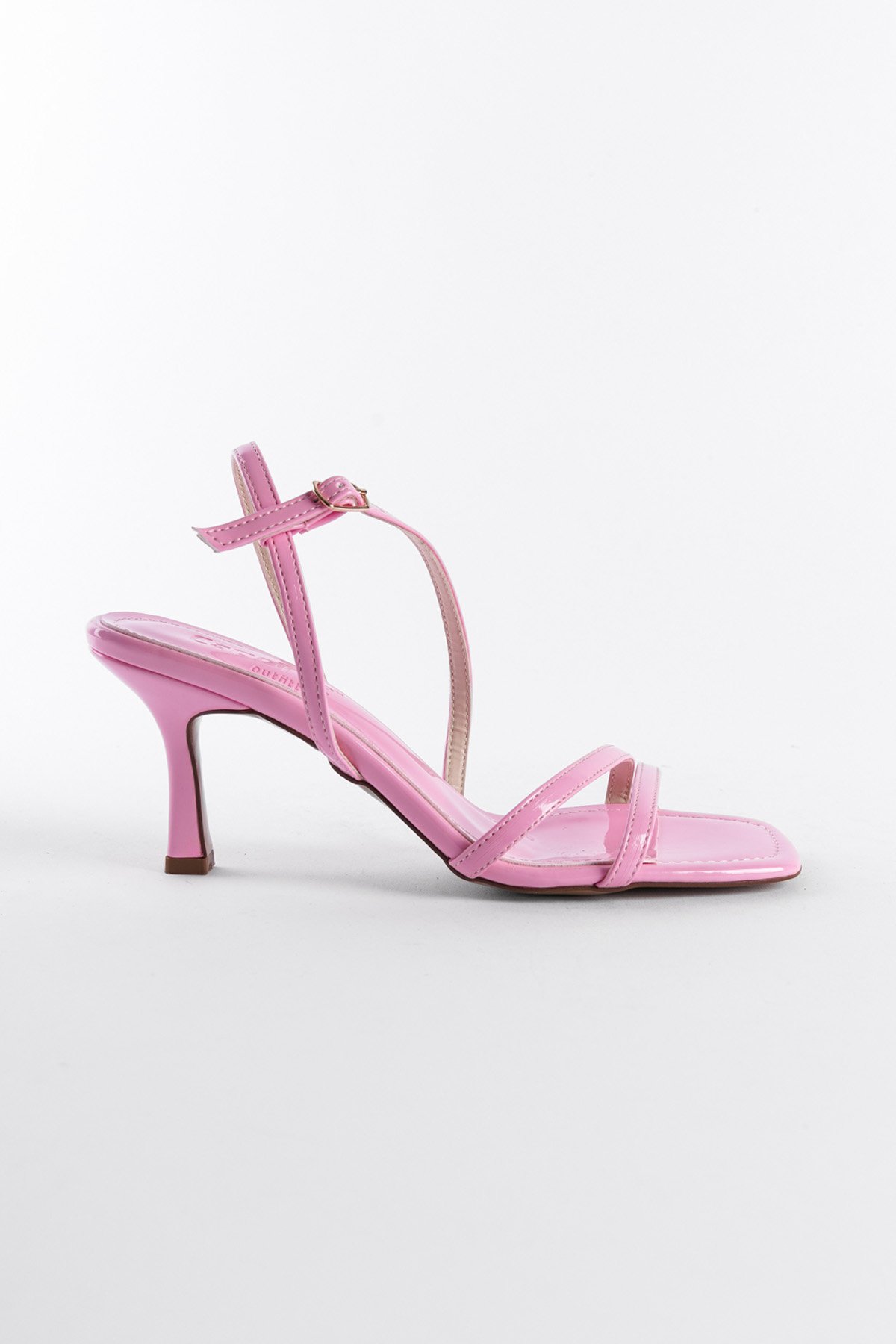 Capone Strapped Mid Heeled Women Pink Sandals