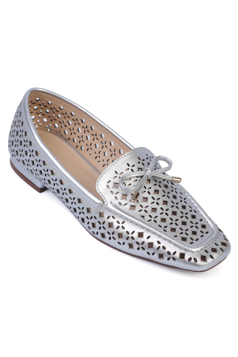 Capone Studded Metallic Women  Loafer