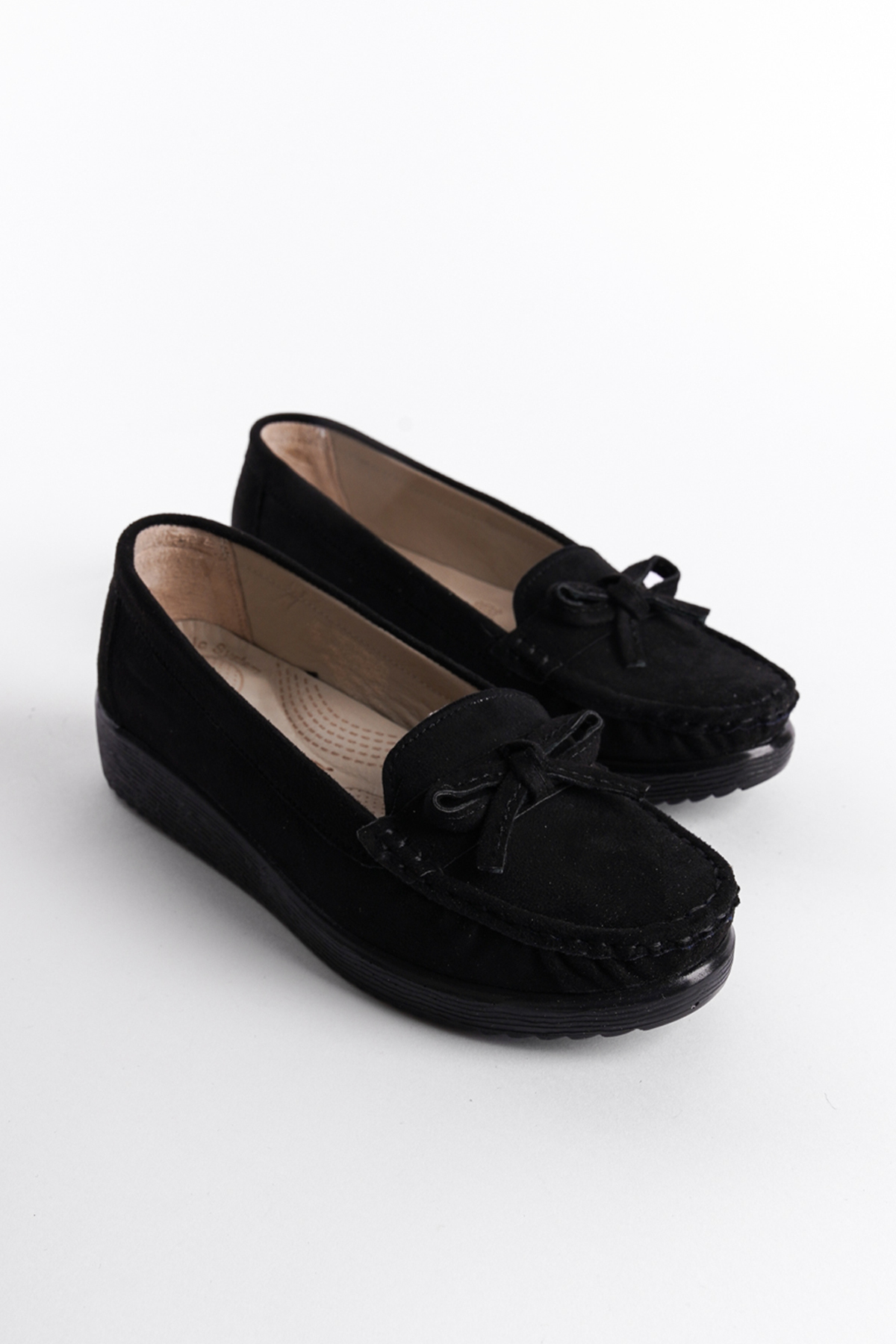 Capone Tasseled Comfort Women Black Loafer