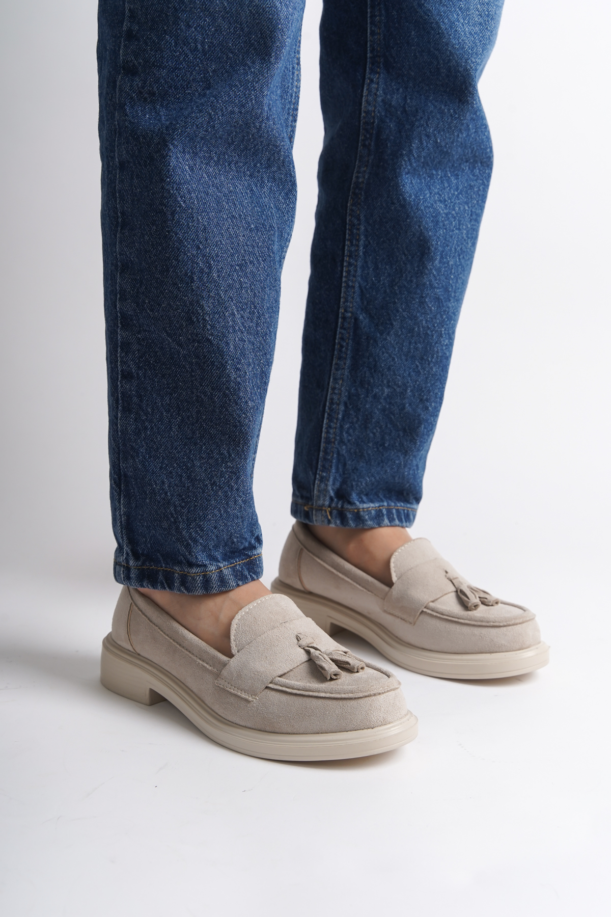 Capone Tasseled Women Beıge Loafer