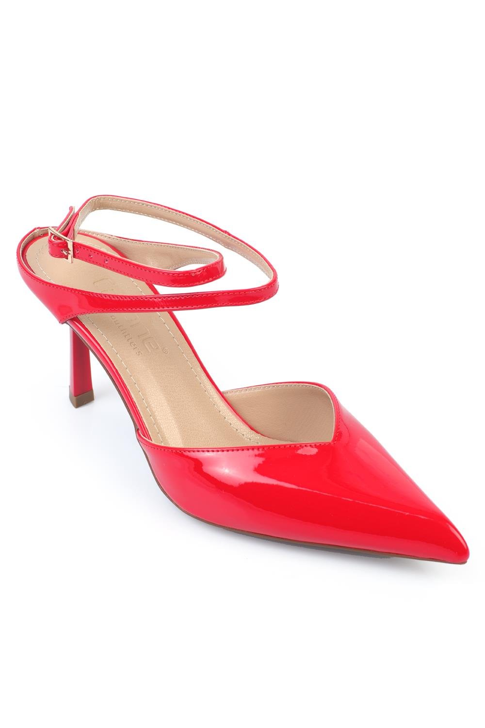 Capone Tiff Women Patent Red Heeled Shoes