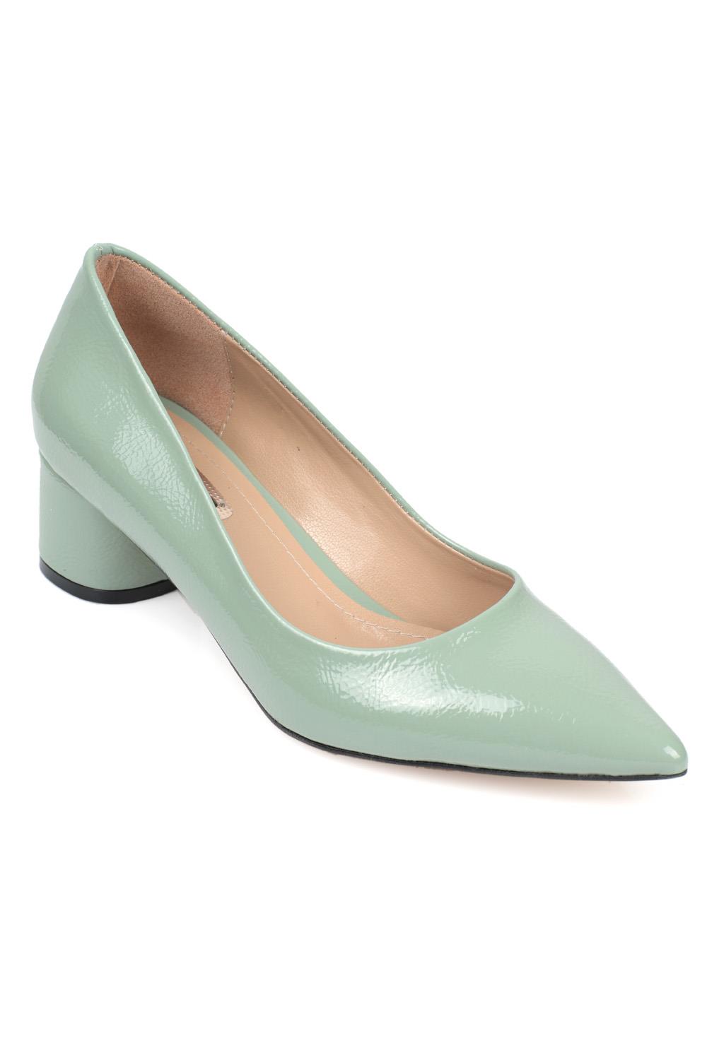 Capone Tina Mid Heel Women Mint Green Shoes | caponeoutfitters.com