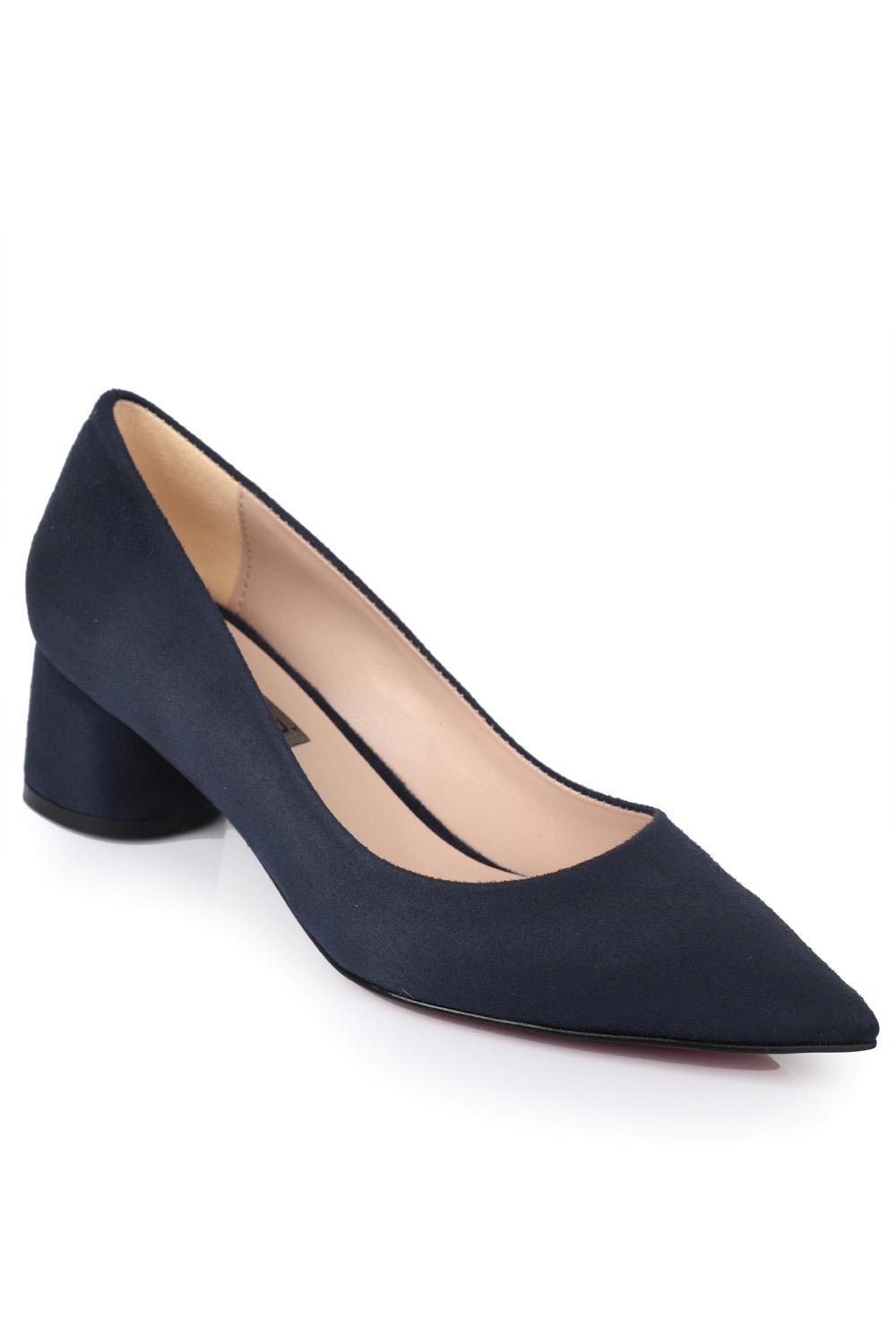 Capone Tina Mid Heel Women Navy Shoes