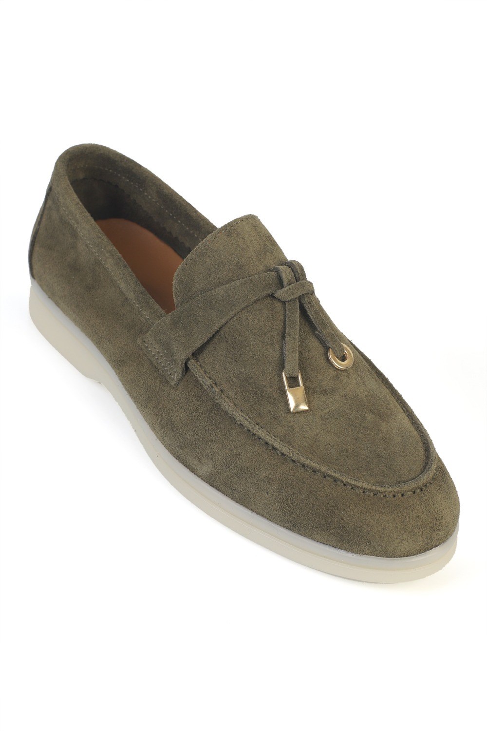Capone Vikki Genuine Leather Women Khaki Loafer