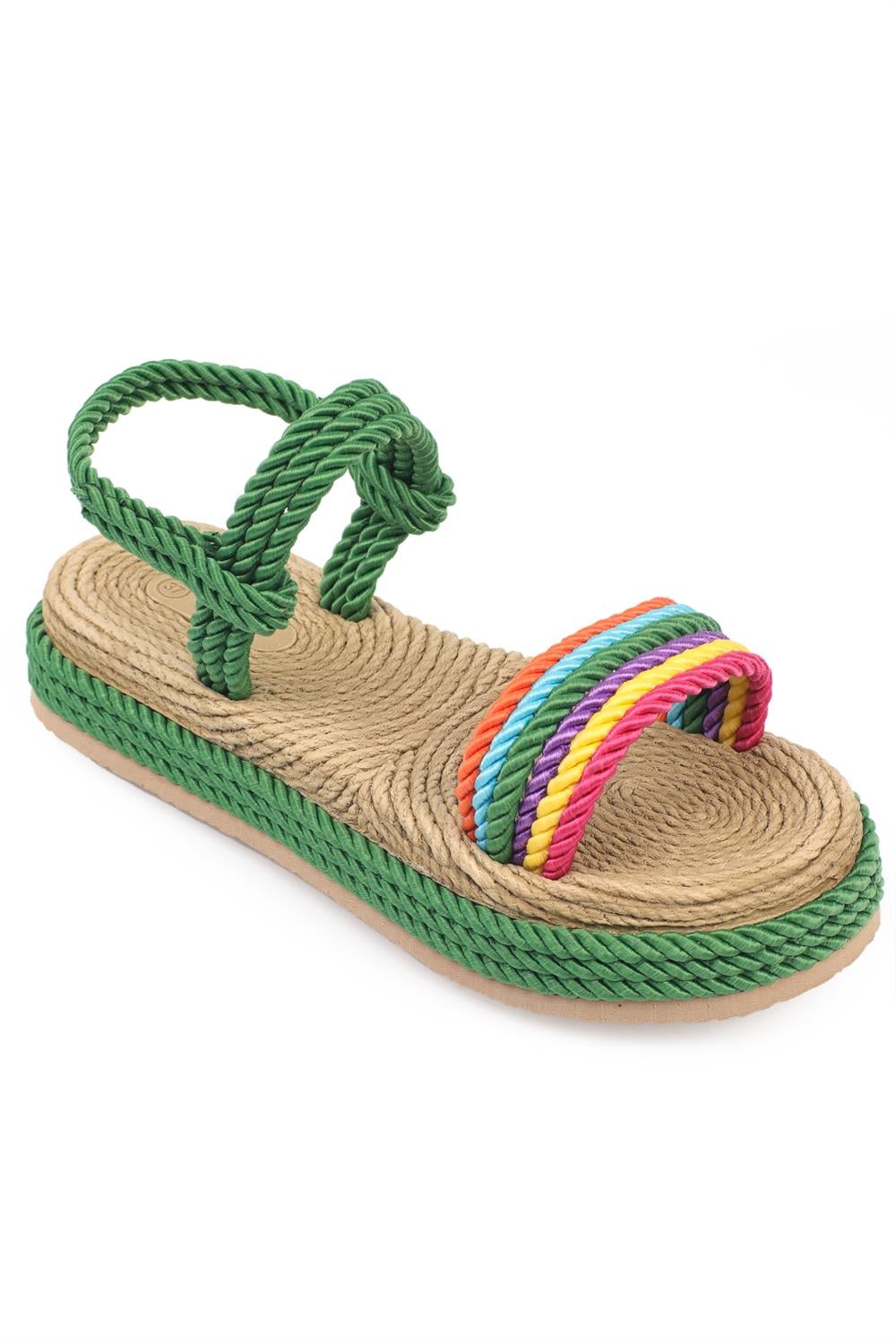 Capone Wedge Heel Corded Women  Slippers