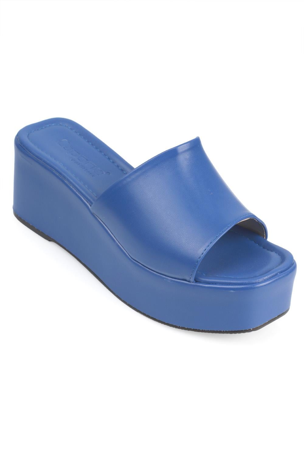 Capone Wedge Heel Single Banded Woman Flatform Sandals