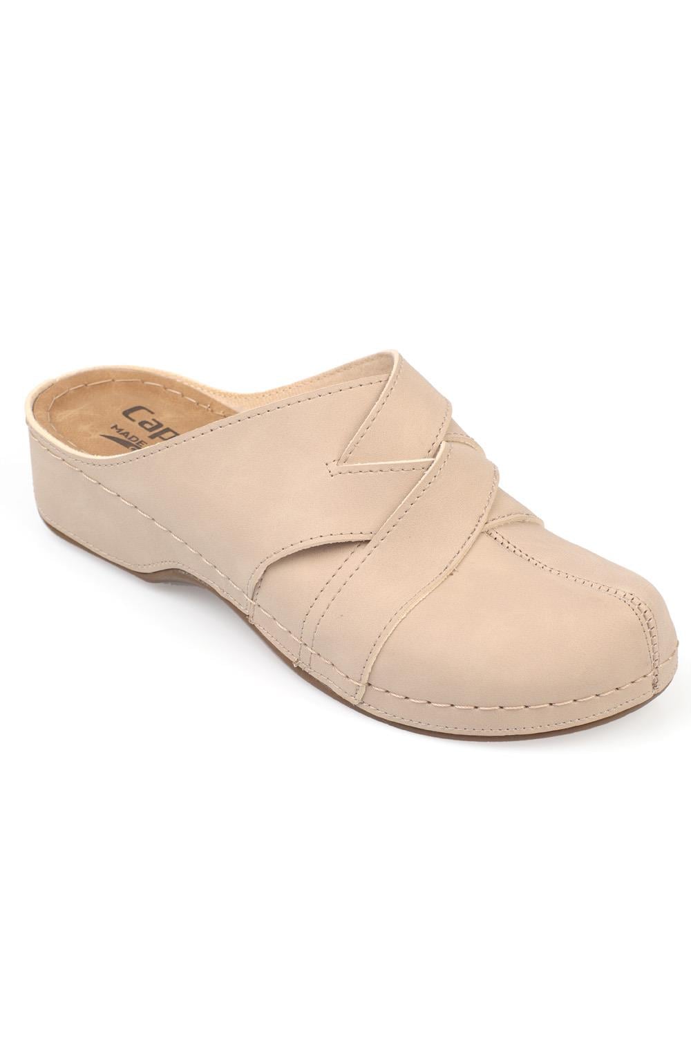 Capone  Women Beige Slingback Comfort Anatomical Sandals
