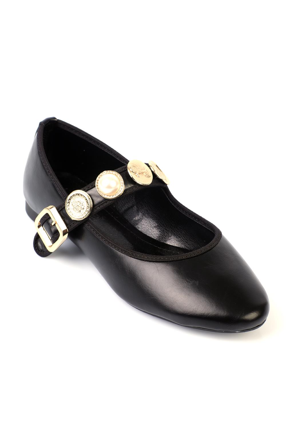 Capone Women Black Ballerinas