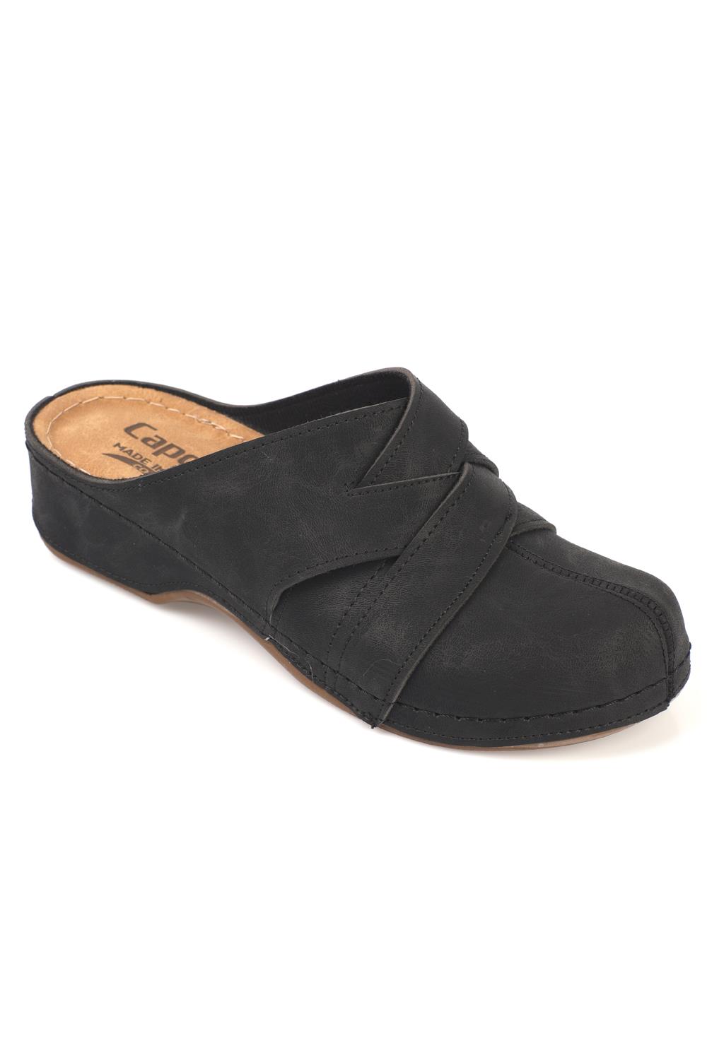 Capone  Women Black Slingback Comfort Anatomical Sandals