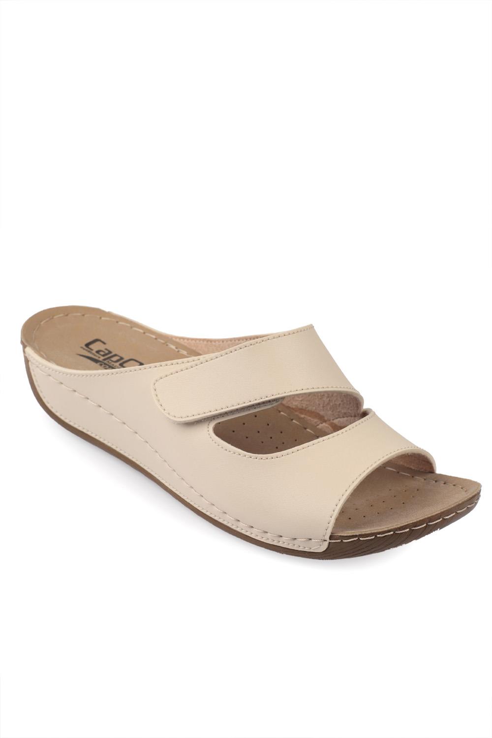 Capone Z0381 Women Beige Slide Comfort Anatomical Sandals