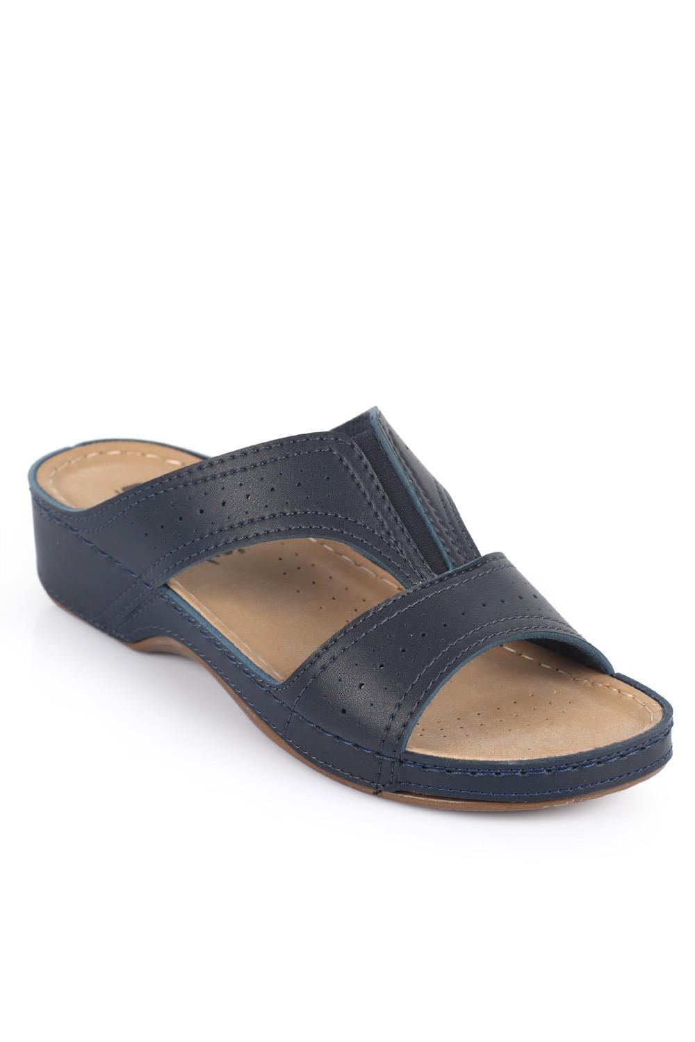 Capone Z0426 Women Navy Slide Comfort Anatomical Sandals