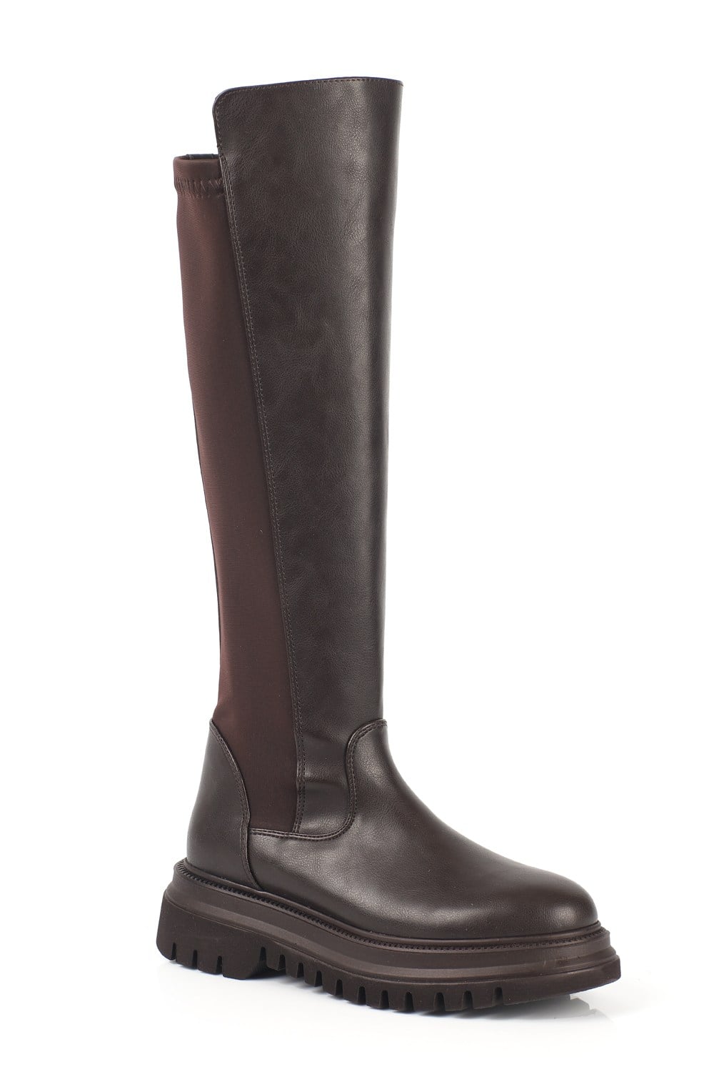 Capone Zippered Long Women Brown Boots