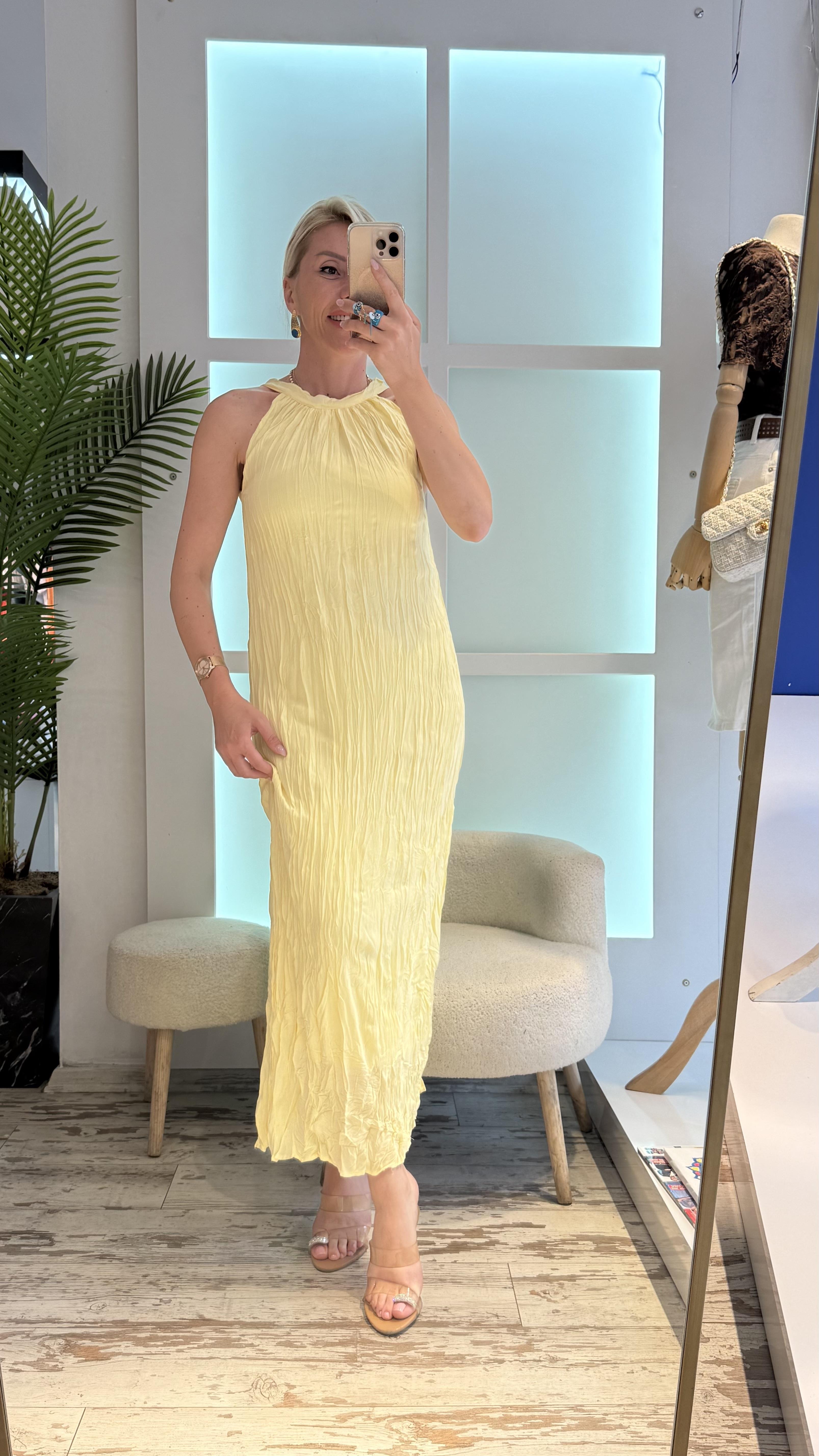 ADELLA  SARI ELBİSE