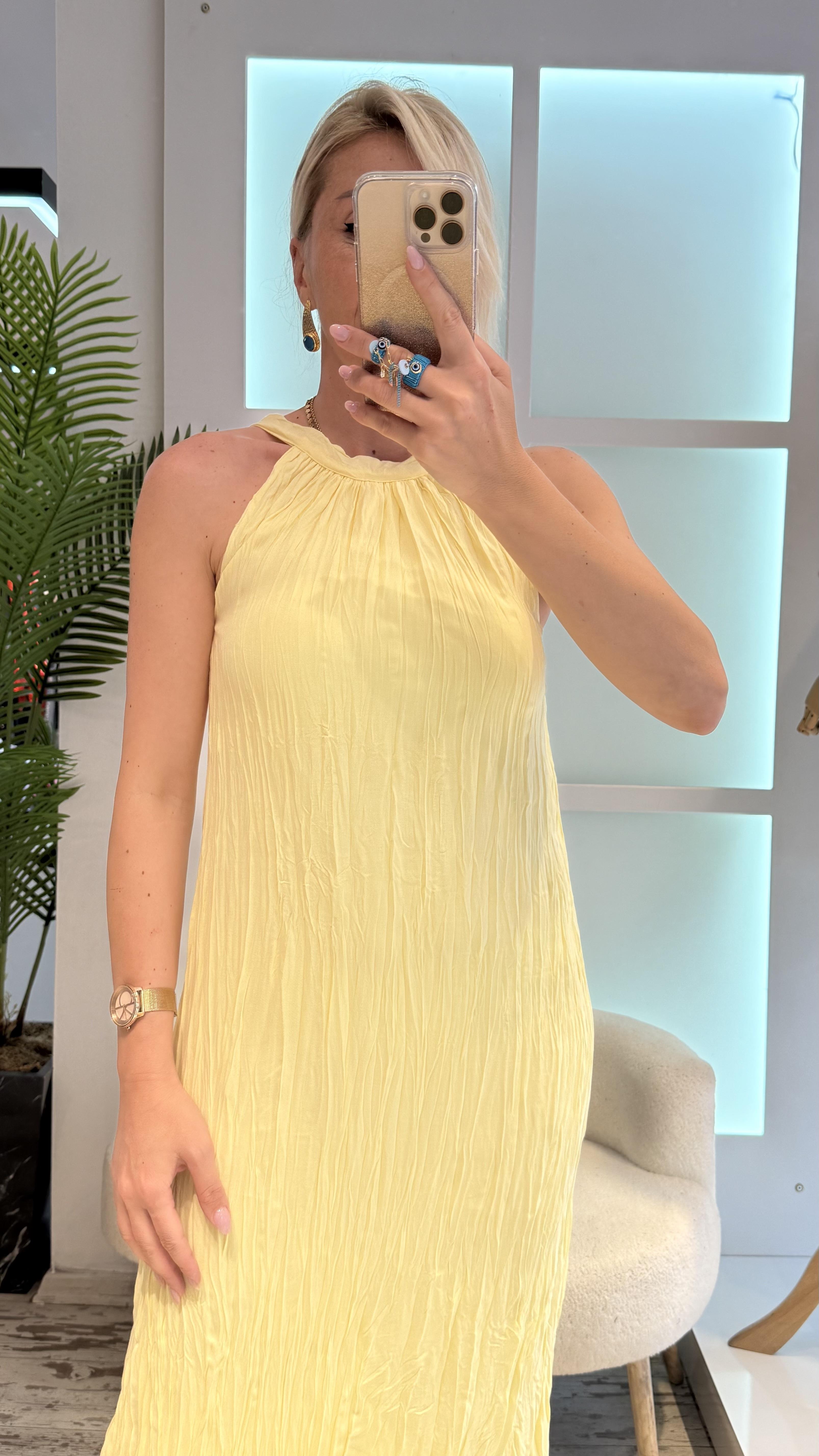 ADELLA  SARI ELBİSE