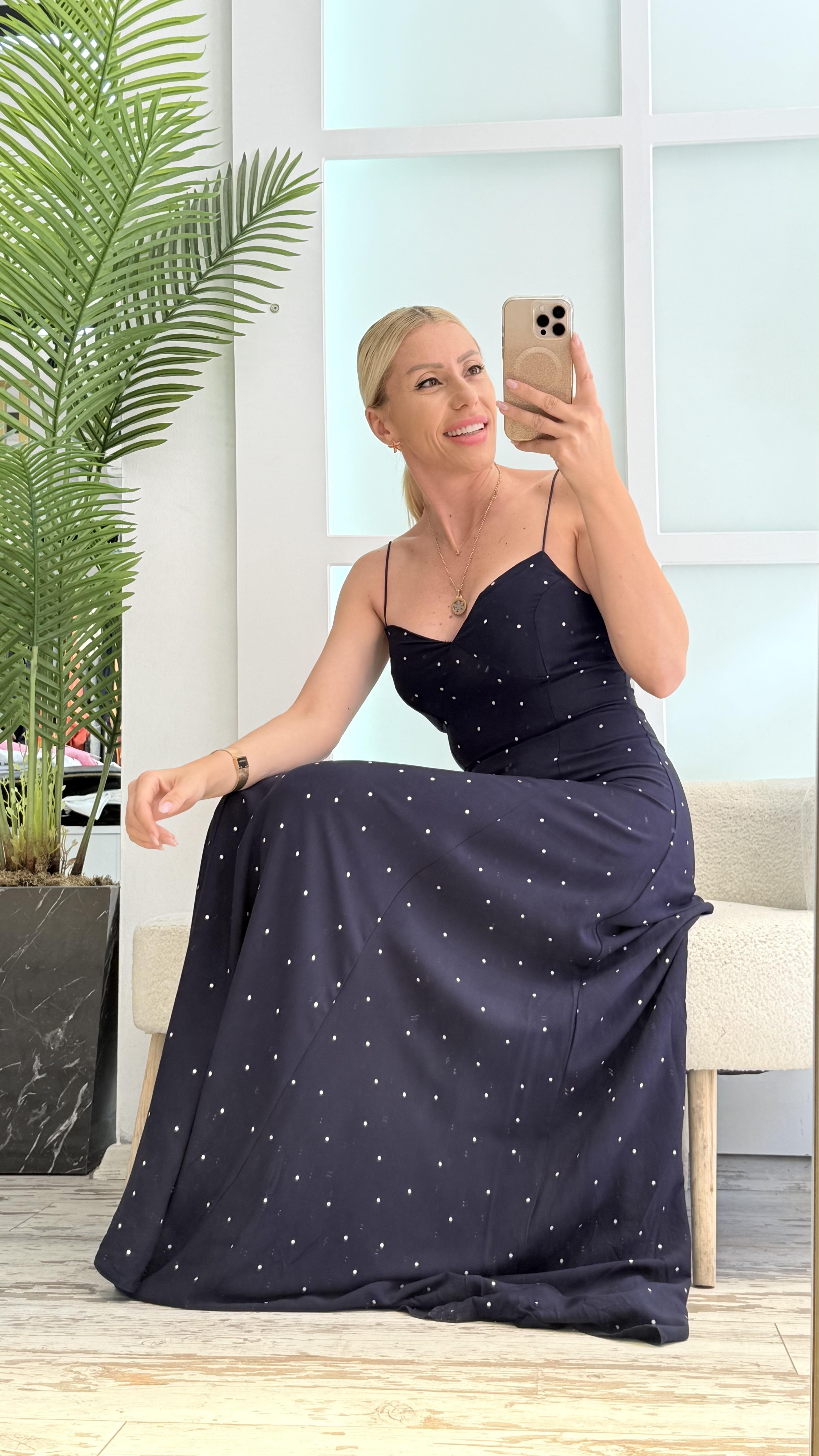 ARMELLE PUANTİYELİ ELBİSE