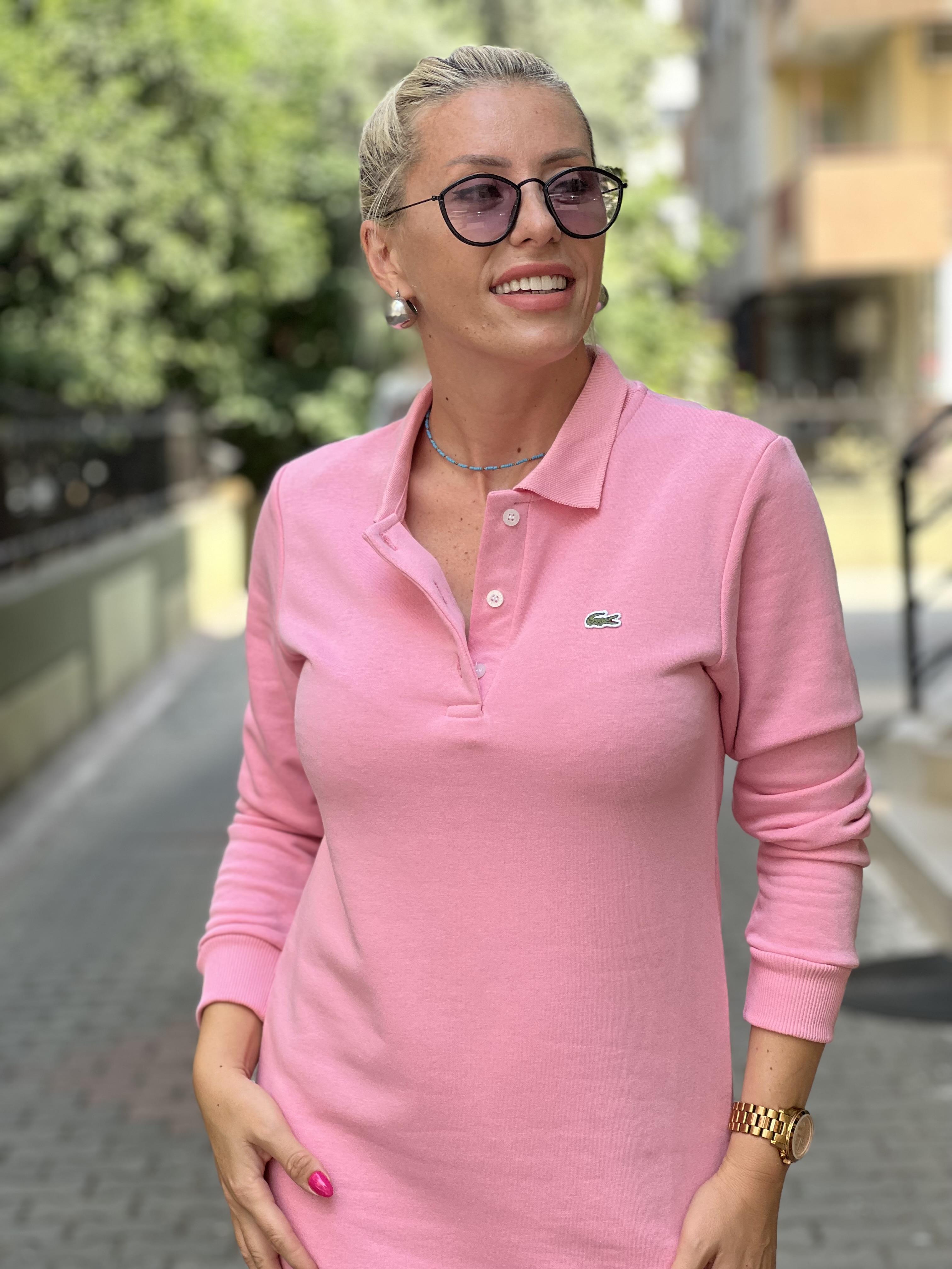 AURORA PEMBE ORJ MARKA ELBİSE