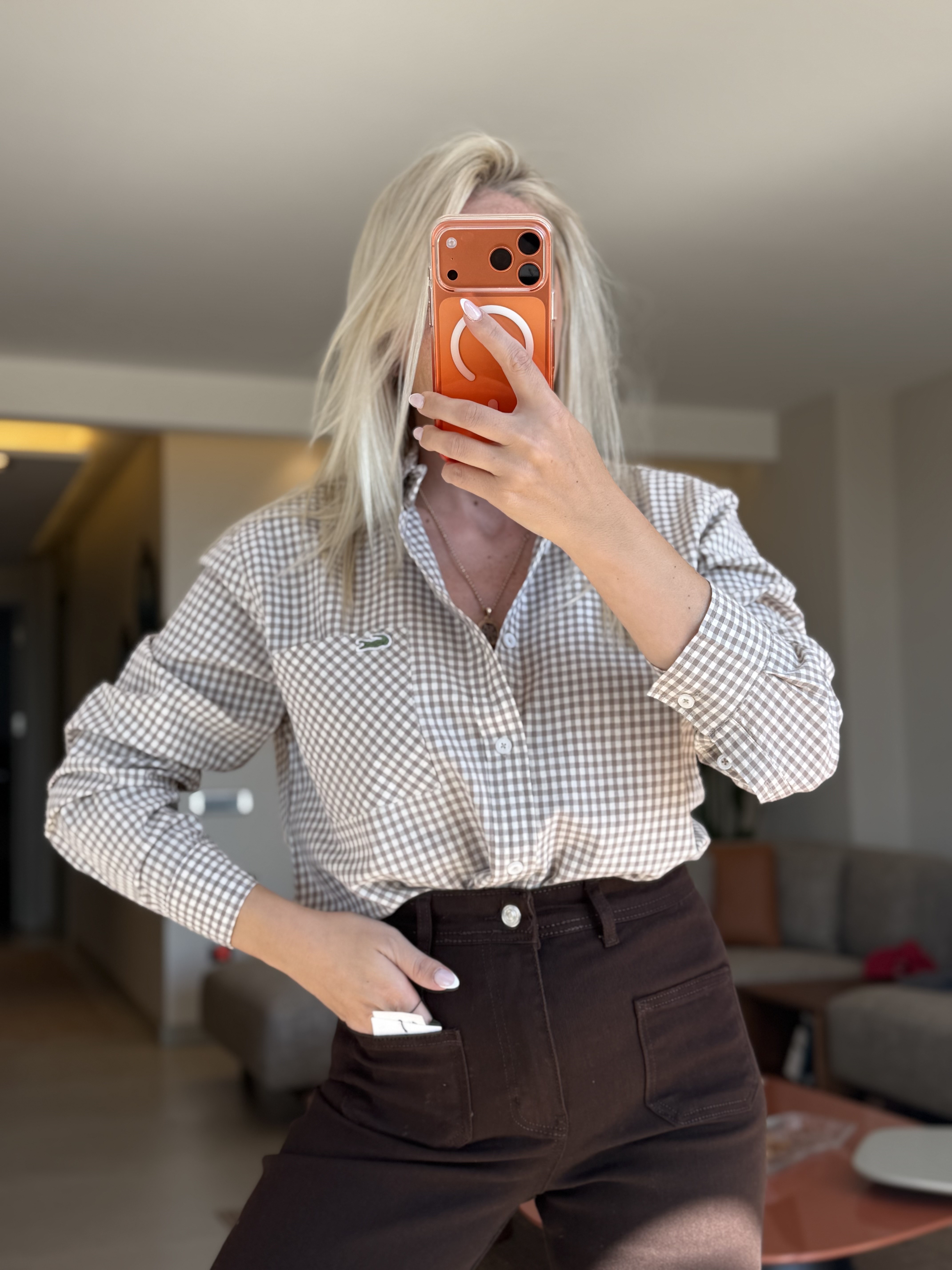 BEAUTY KREM KARELİ GÖMLEK