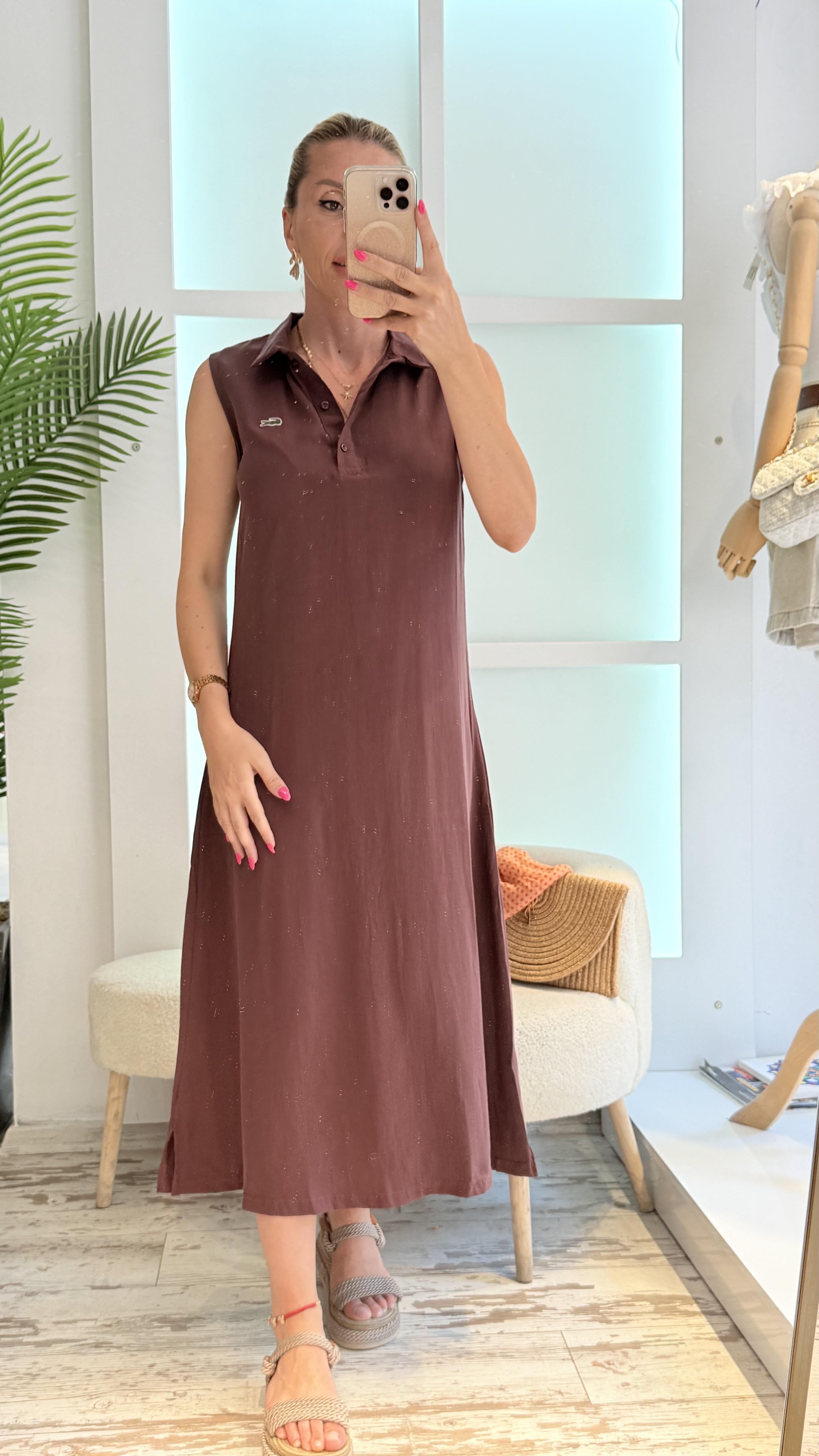 BELT TENSEL KAHVE ELBİSE