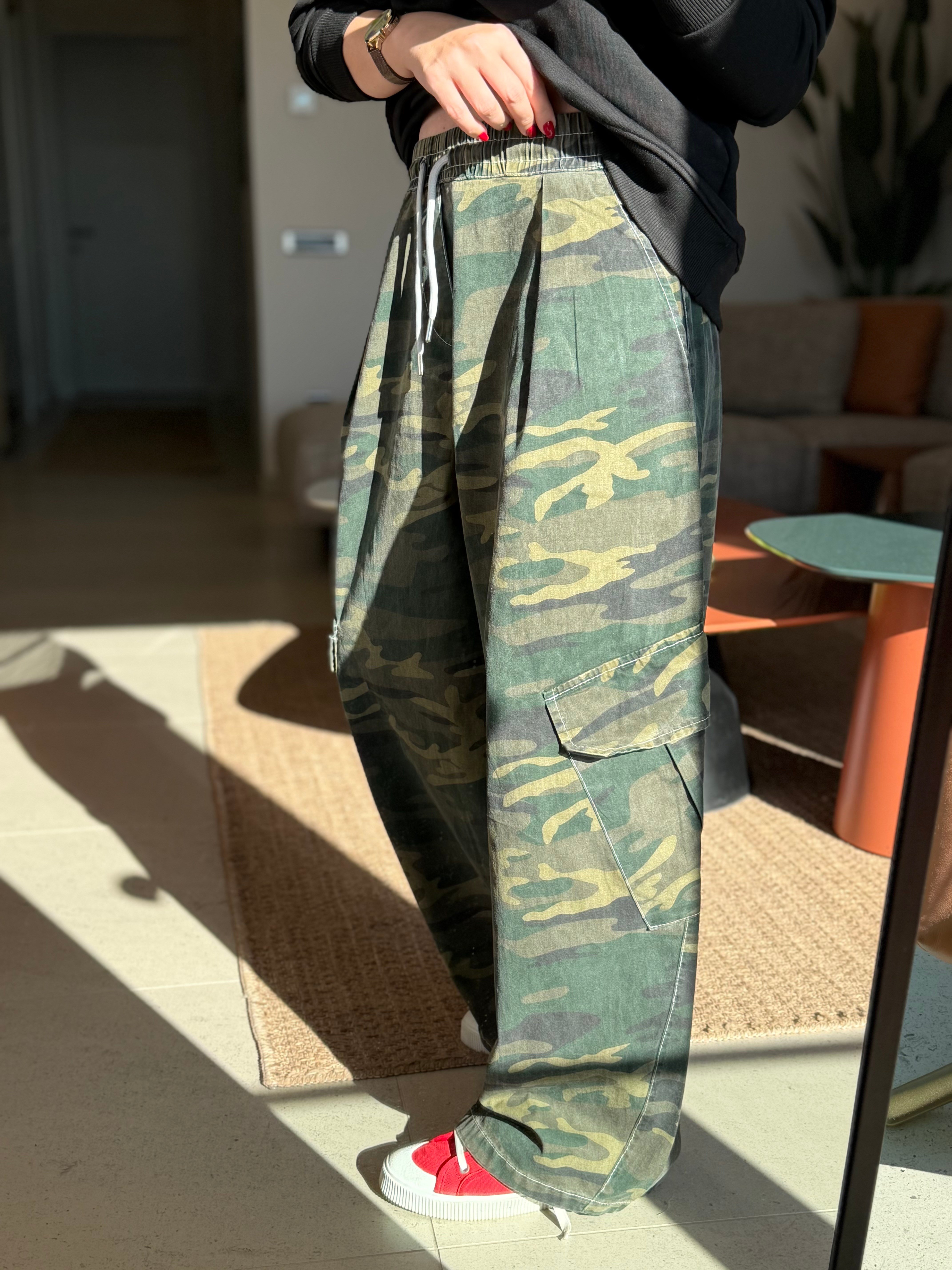 BERİ KAMUFLAJ YEŞİL PANTOLON