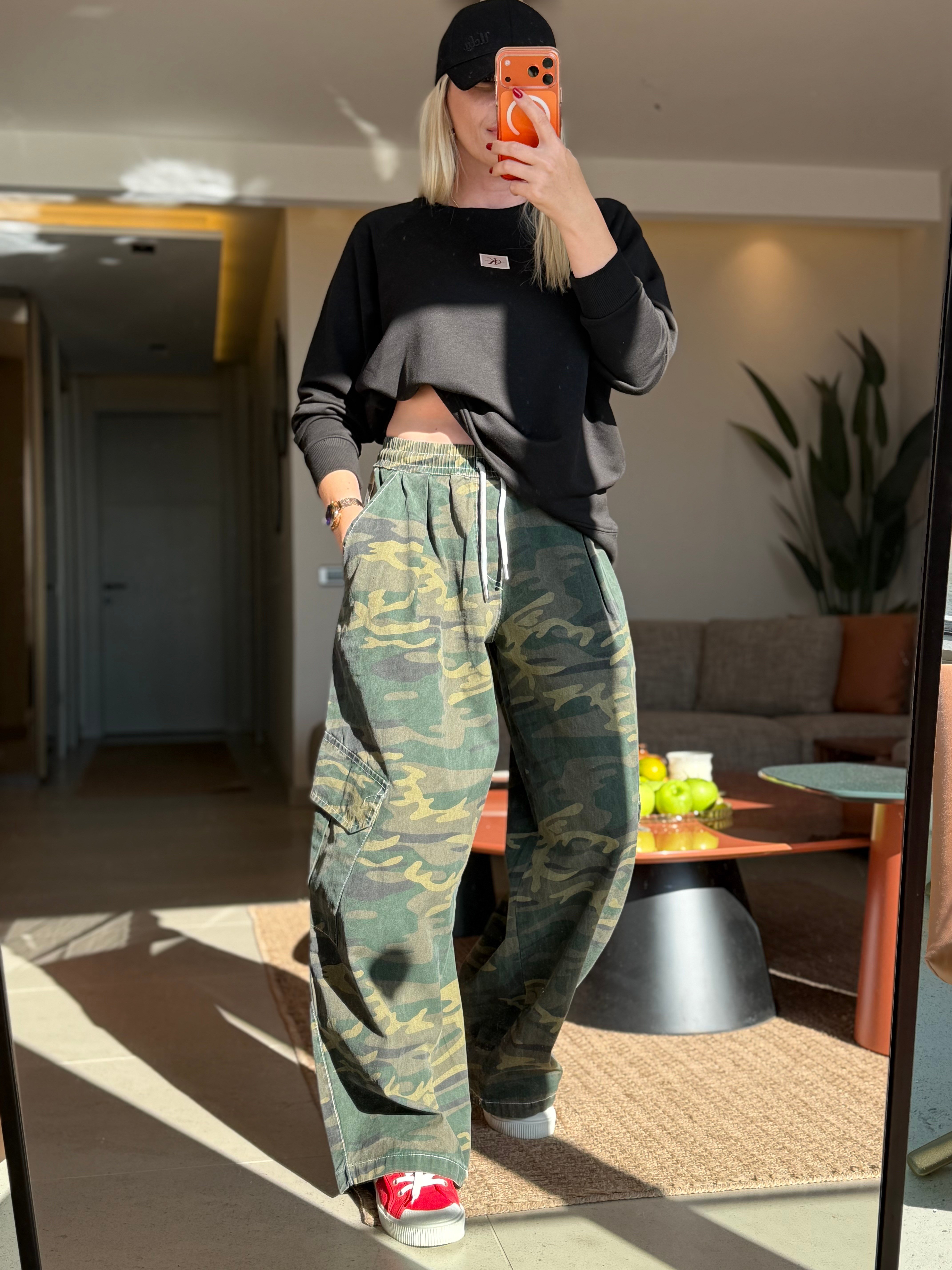 BERİ KAMUFLAJ YEŞİL PANTOLON