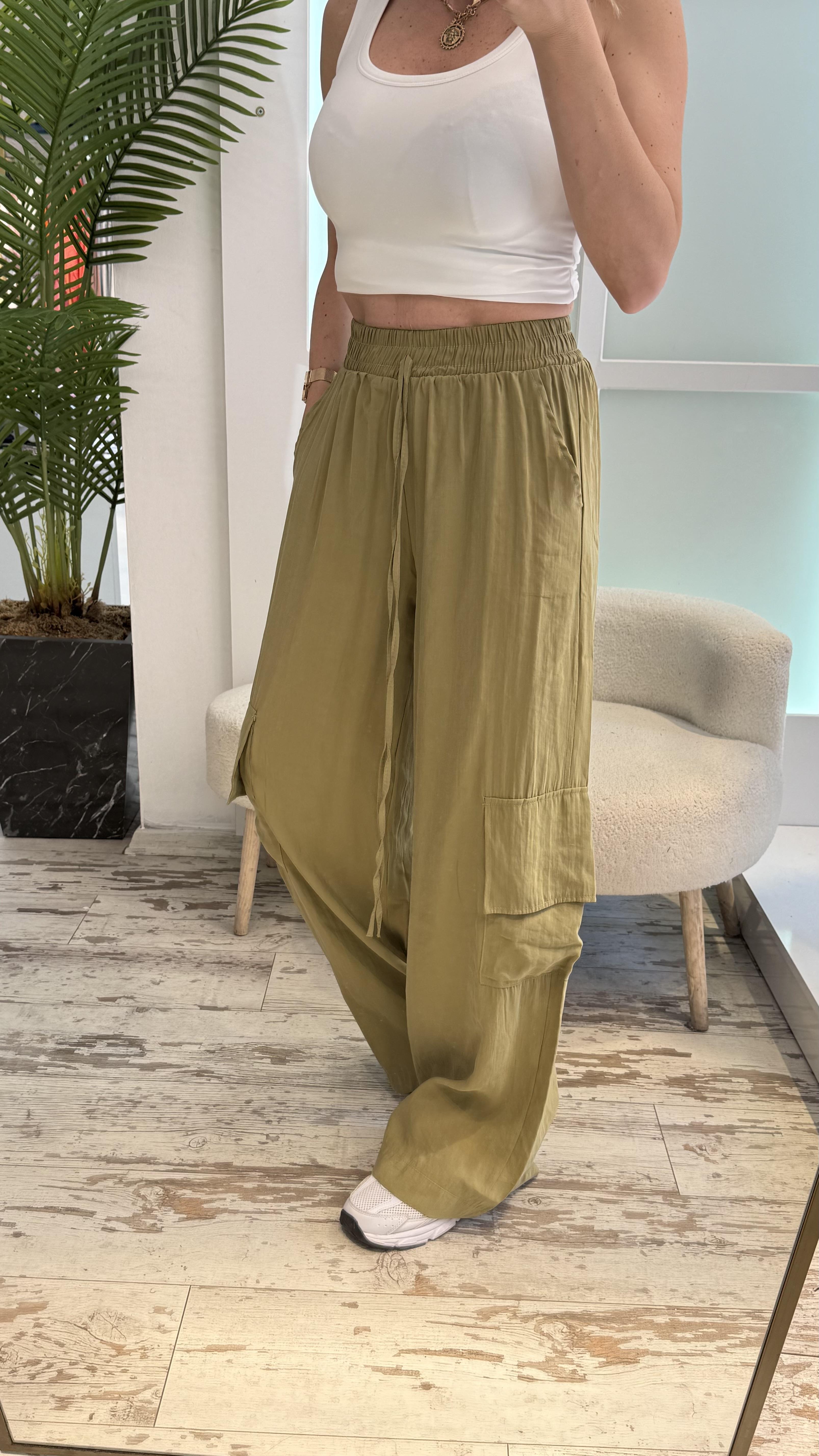 BİANA YEŞİL PANTOLON