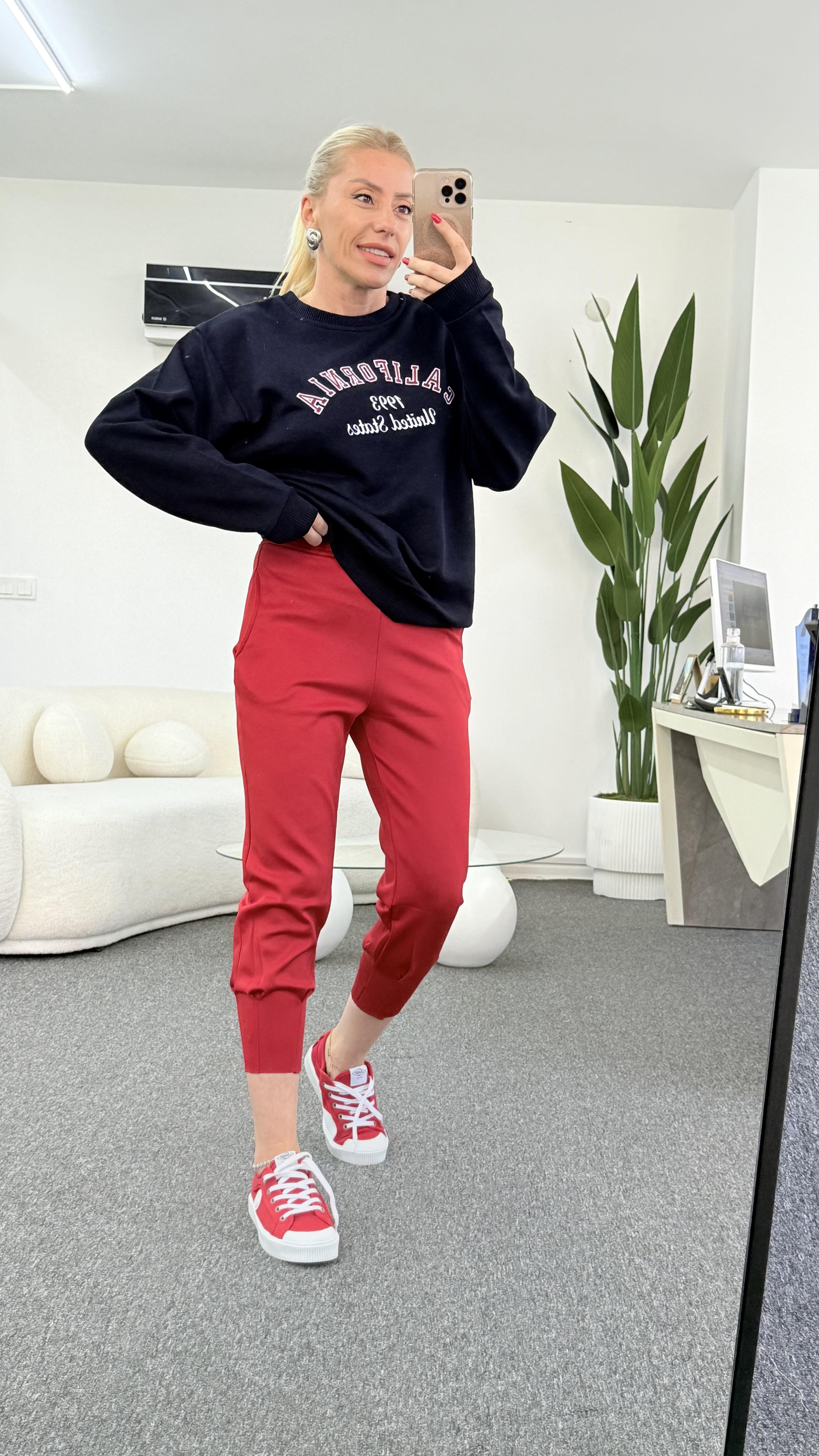 CALIFORNIA LACİVERT SWEATSHIRT