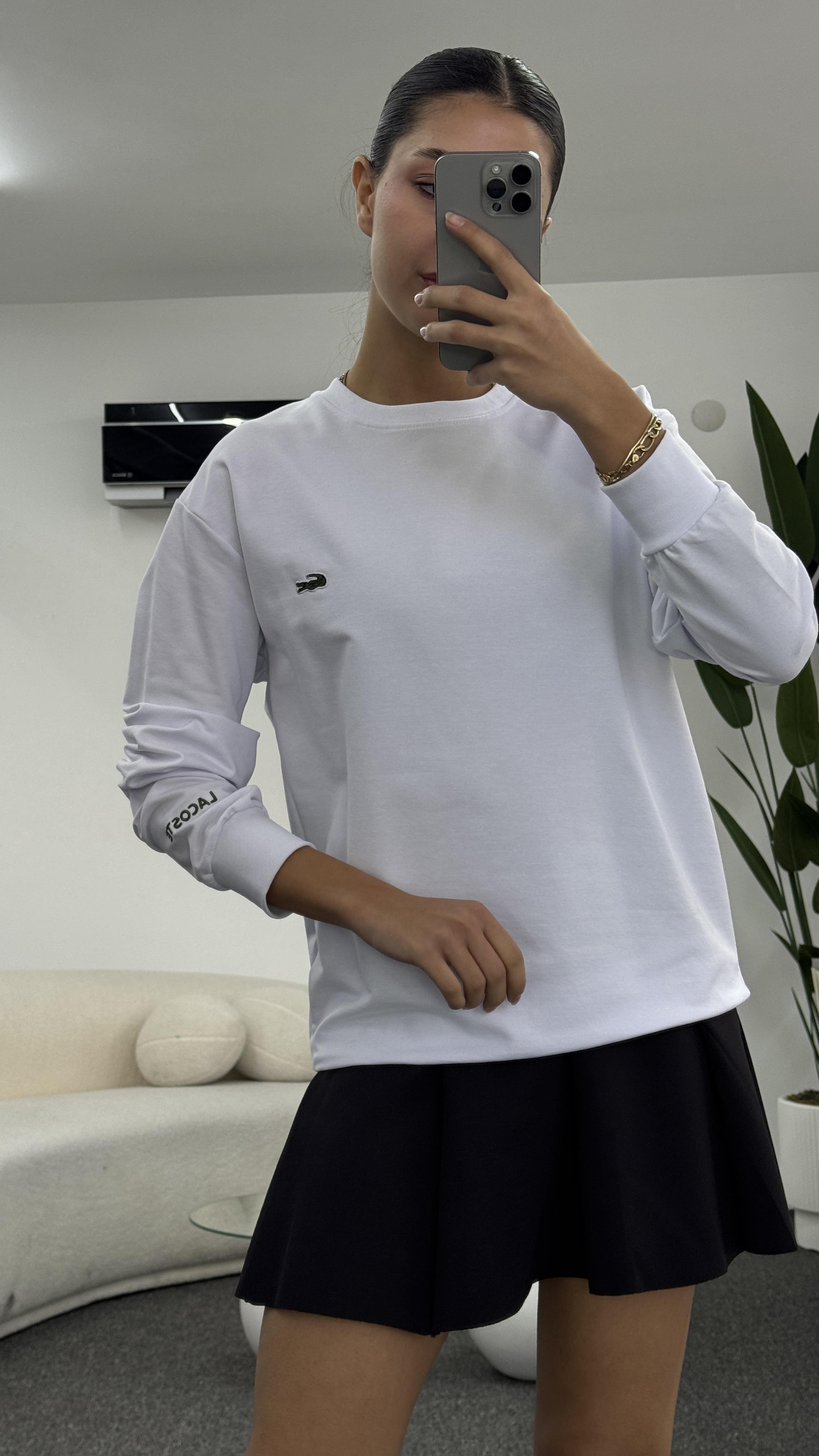 CARA BEYAZ SWEATSHIRT