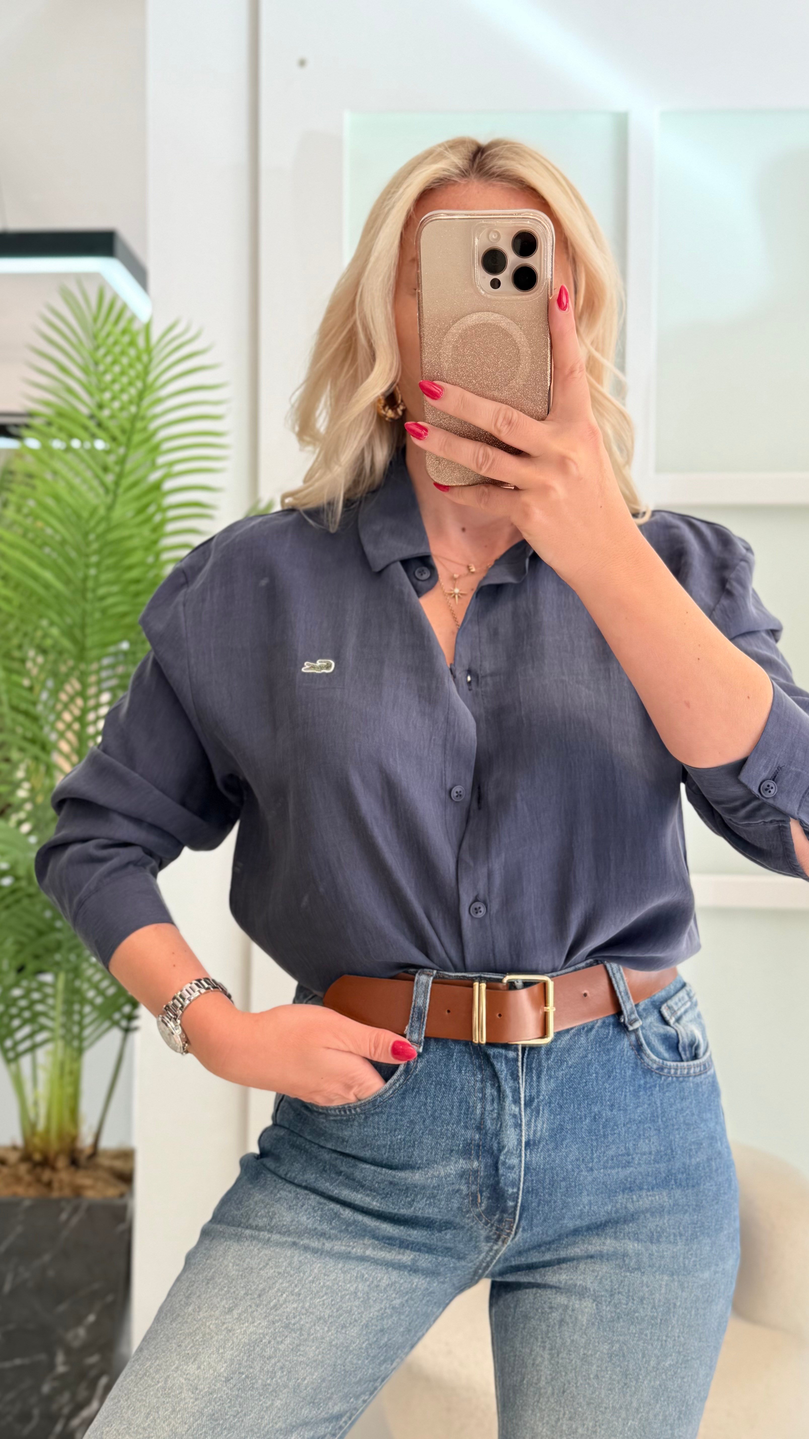 CARDY İNDİGO MAVİ GÖMLEK 