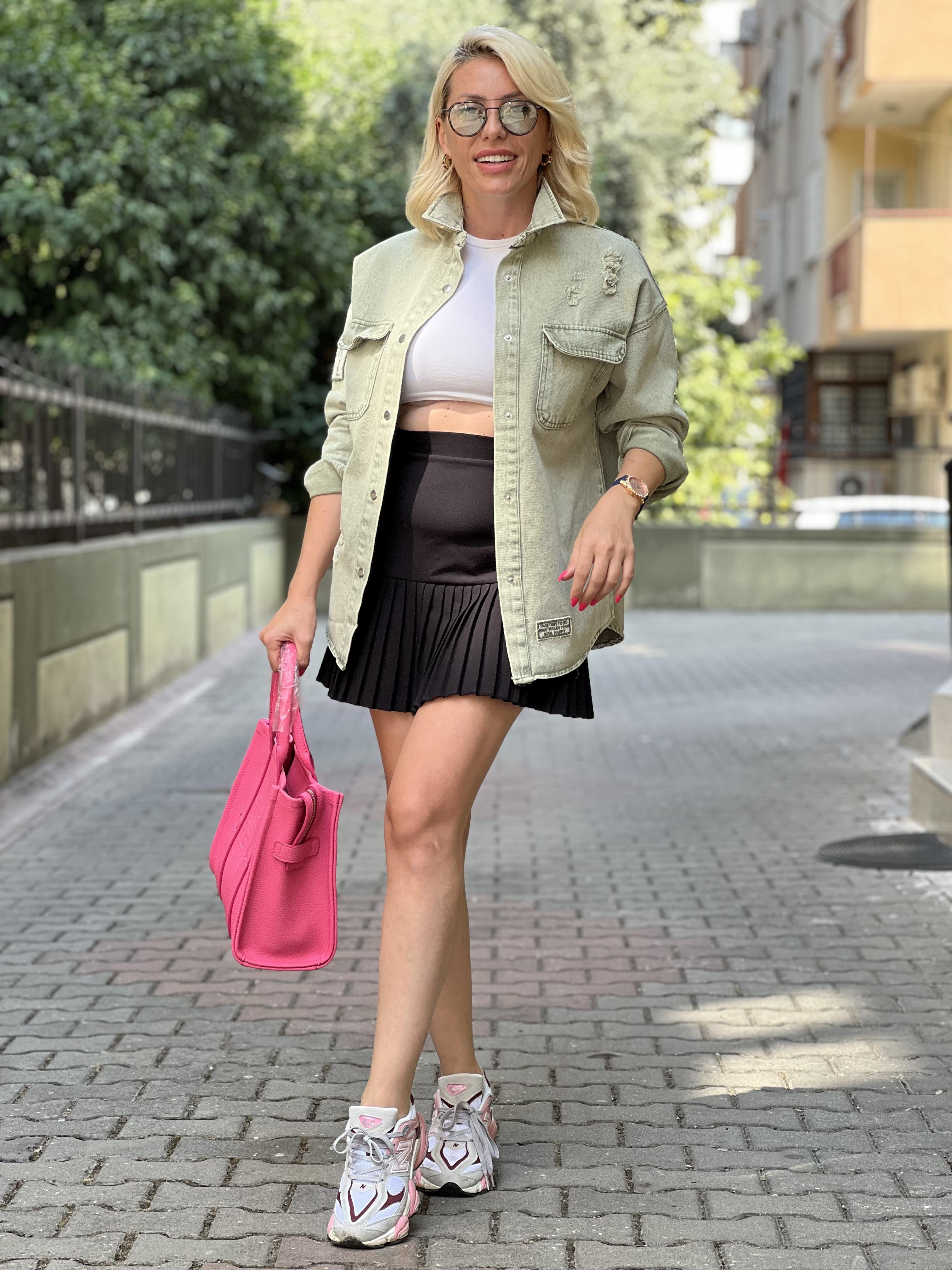 CHOİCE YEŞİL KOT CEKET