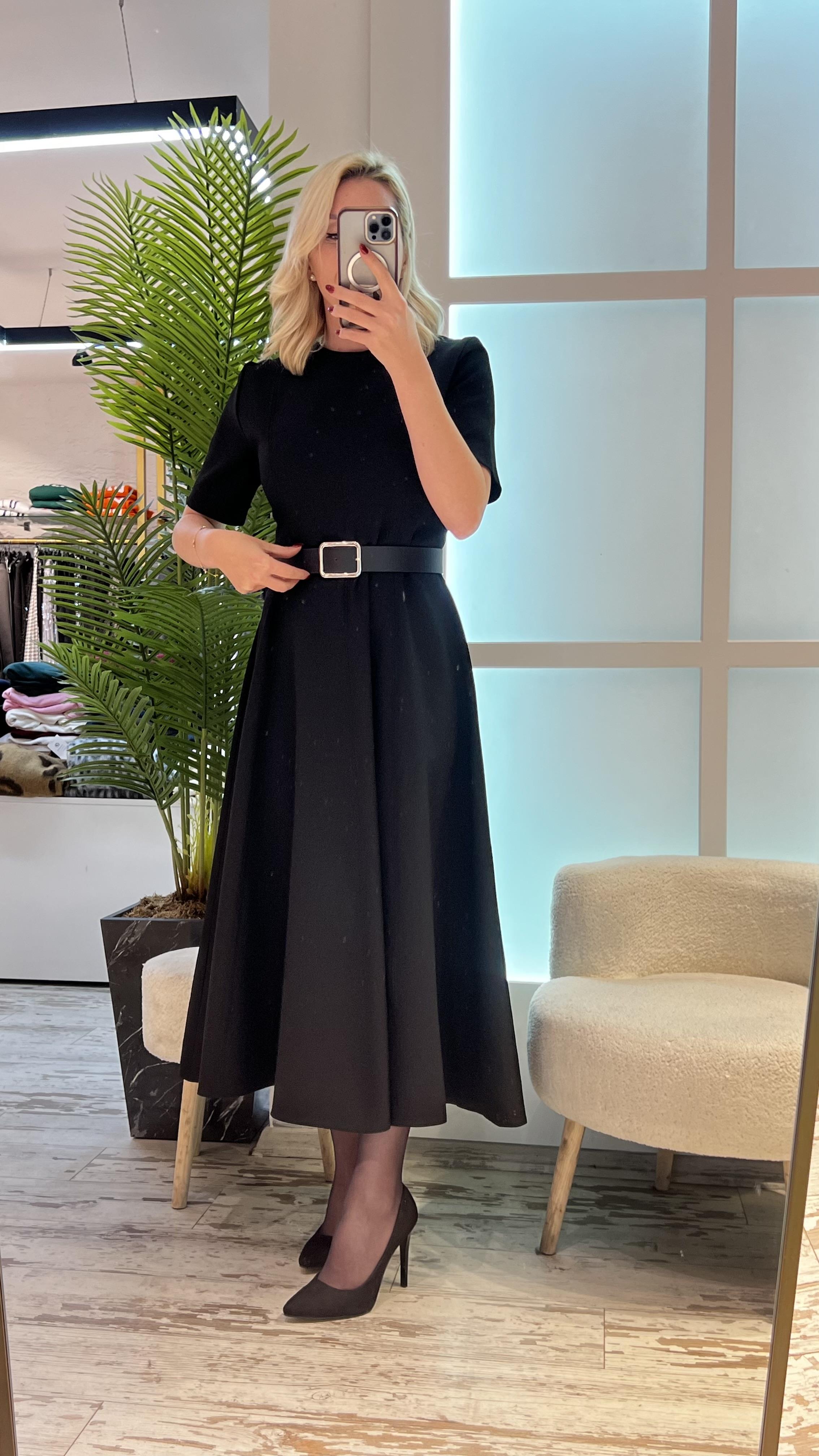 CİNDY SİYAH ELBİSE