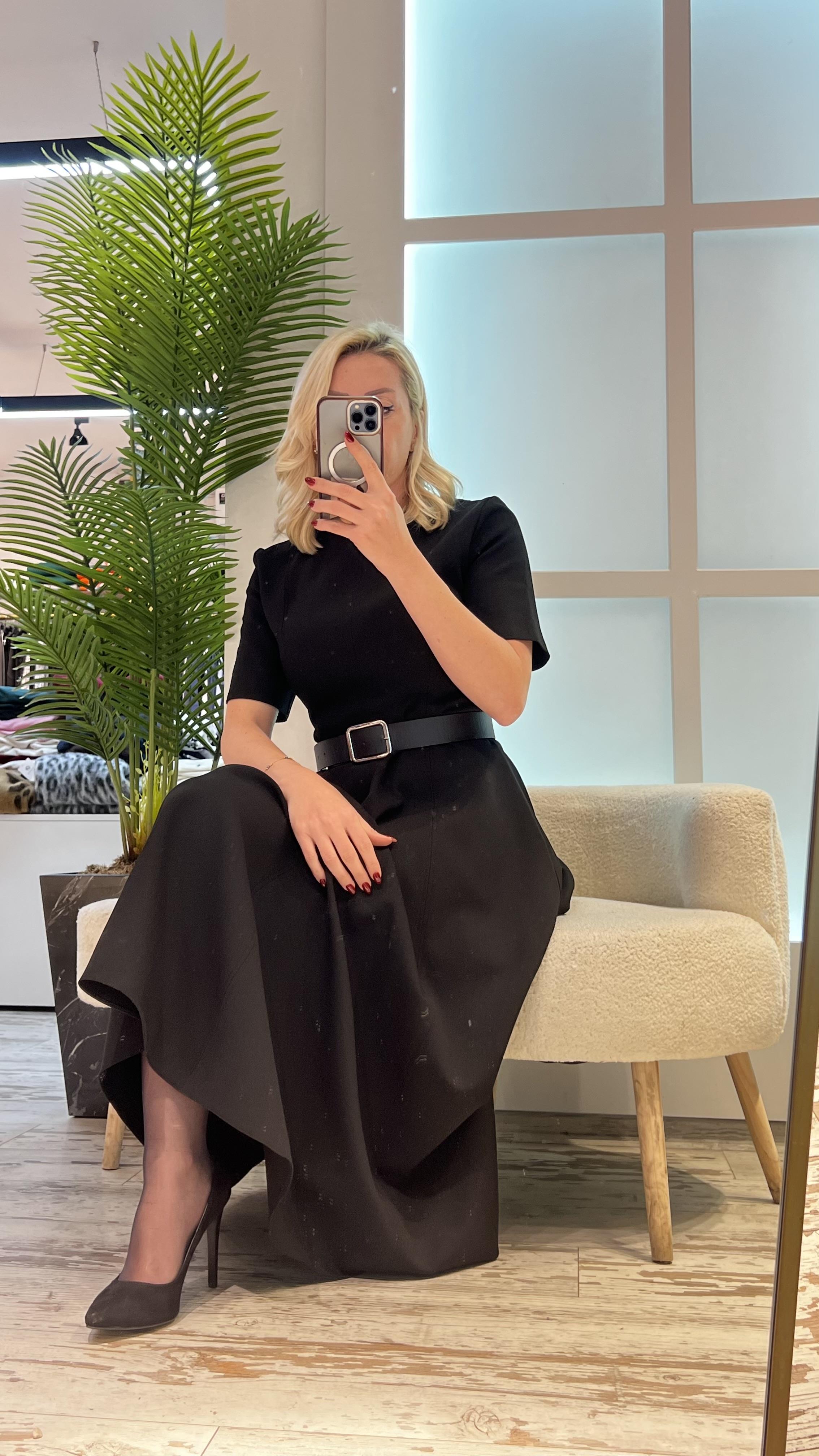 CİNDY SİYAH ELBİSE