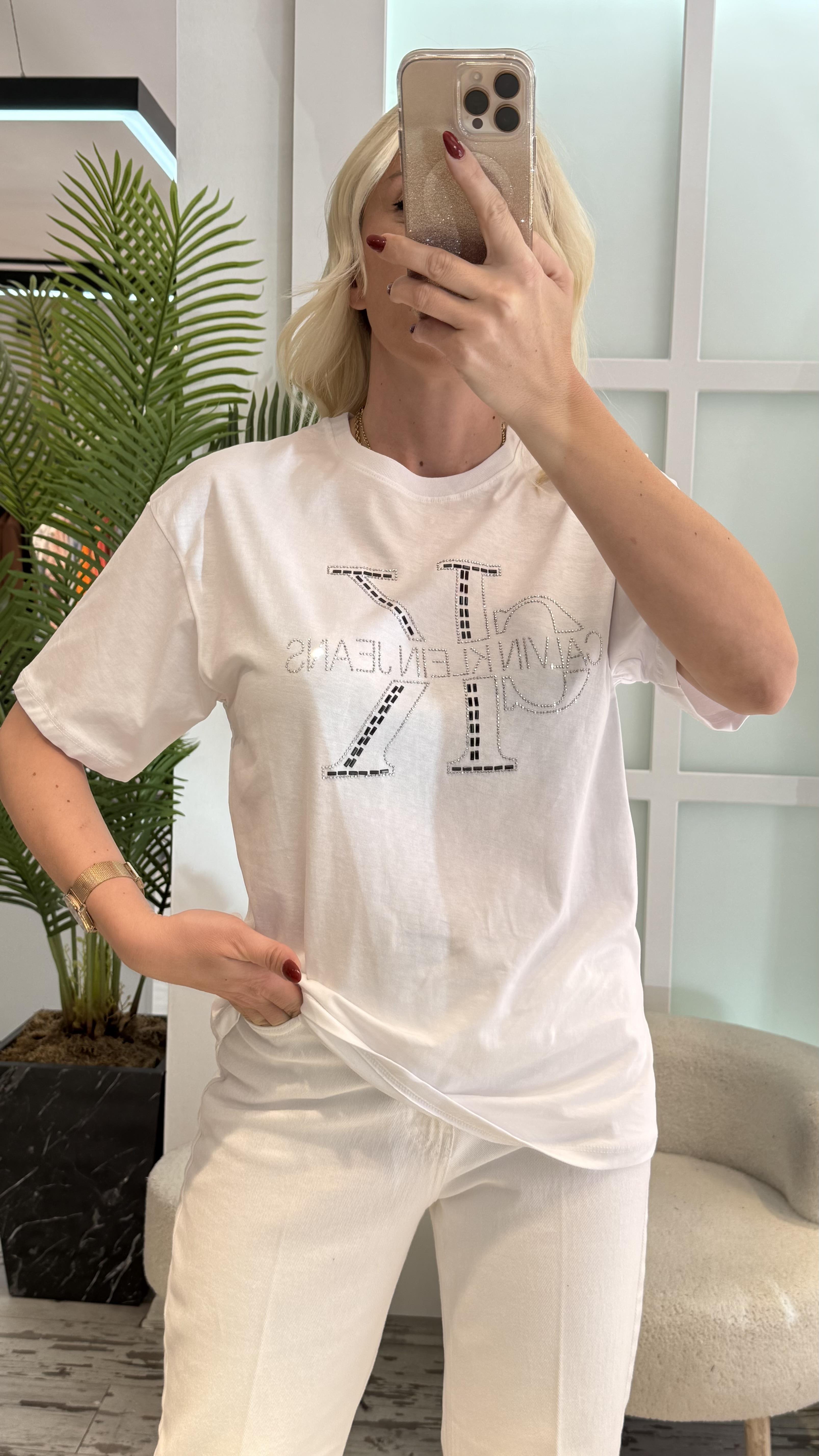 CK TASARIM BEYAZ TSHİRT