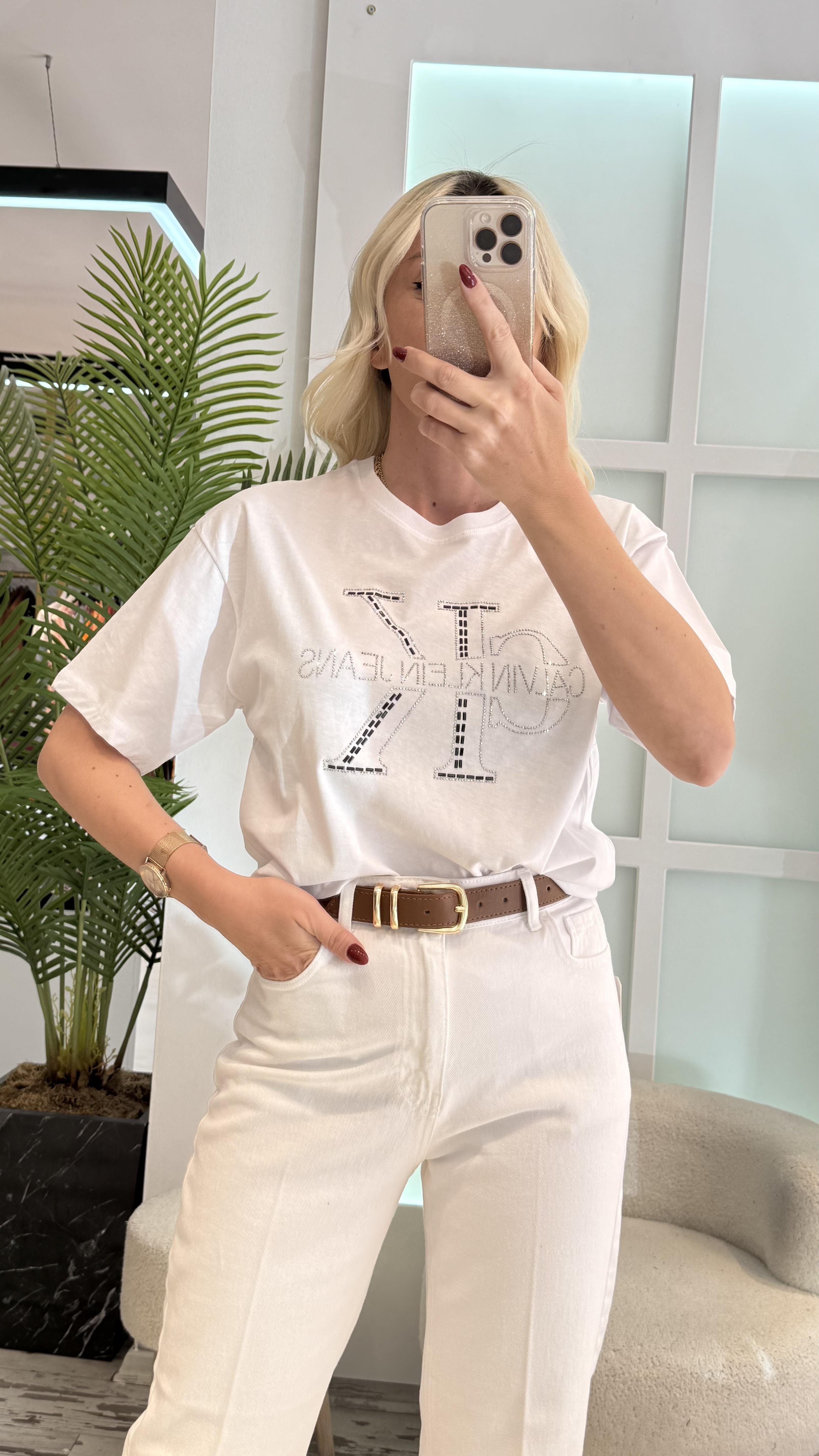 CK TASARIM BEYAZ TSHİRT