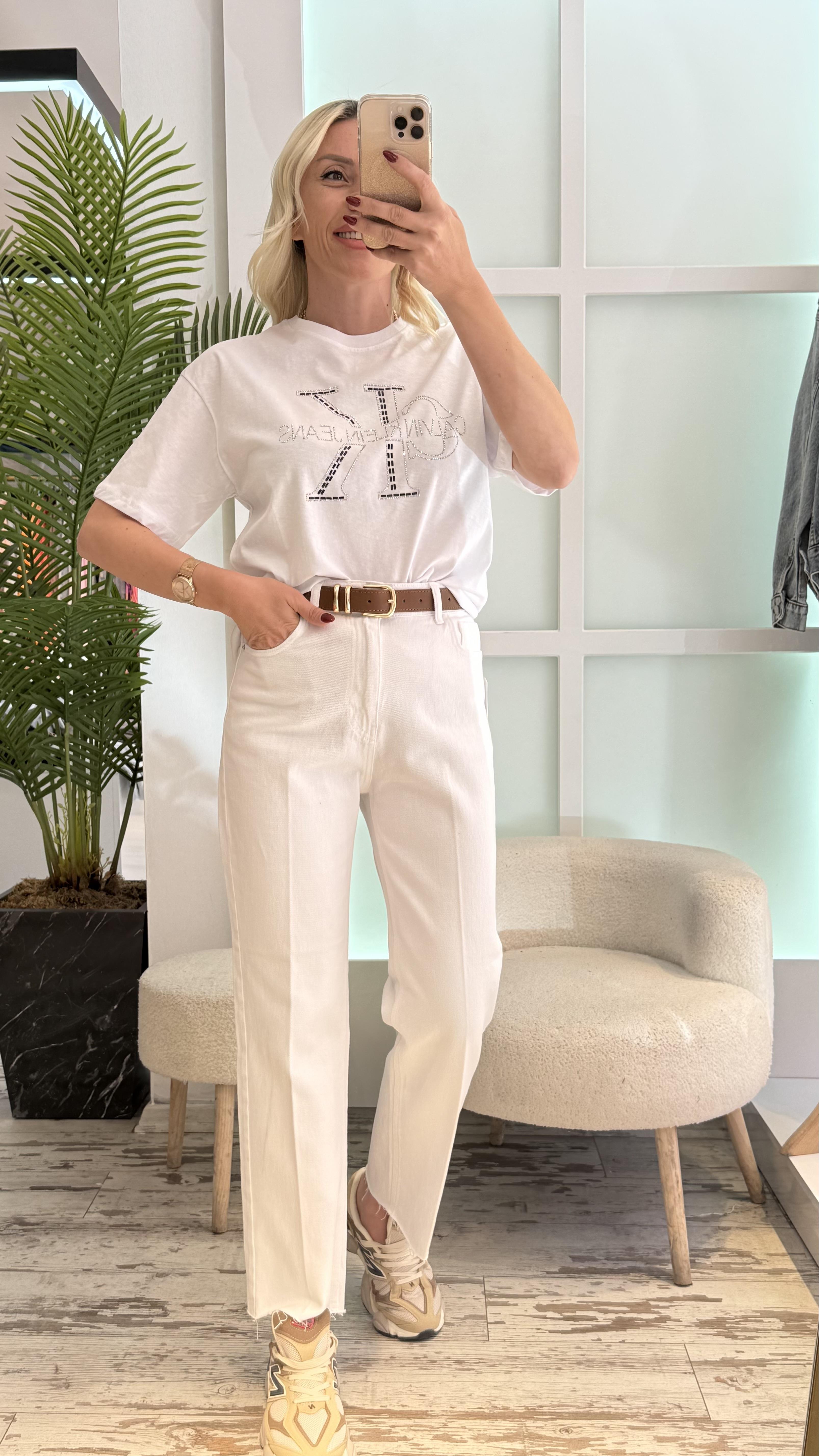 CK TASARIM BEYAZ TSHİRT