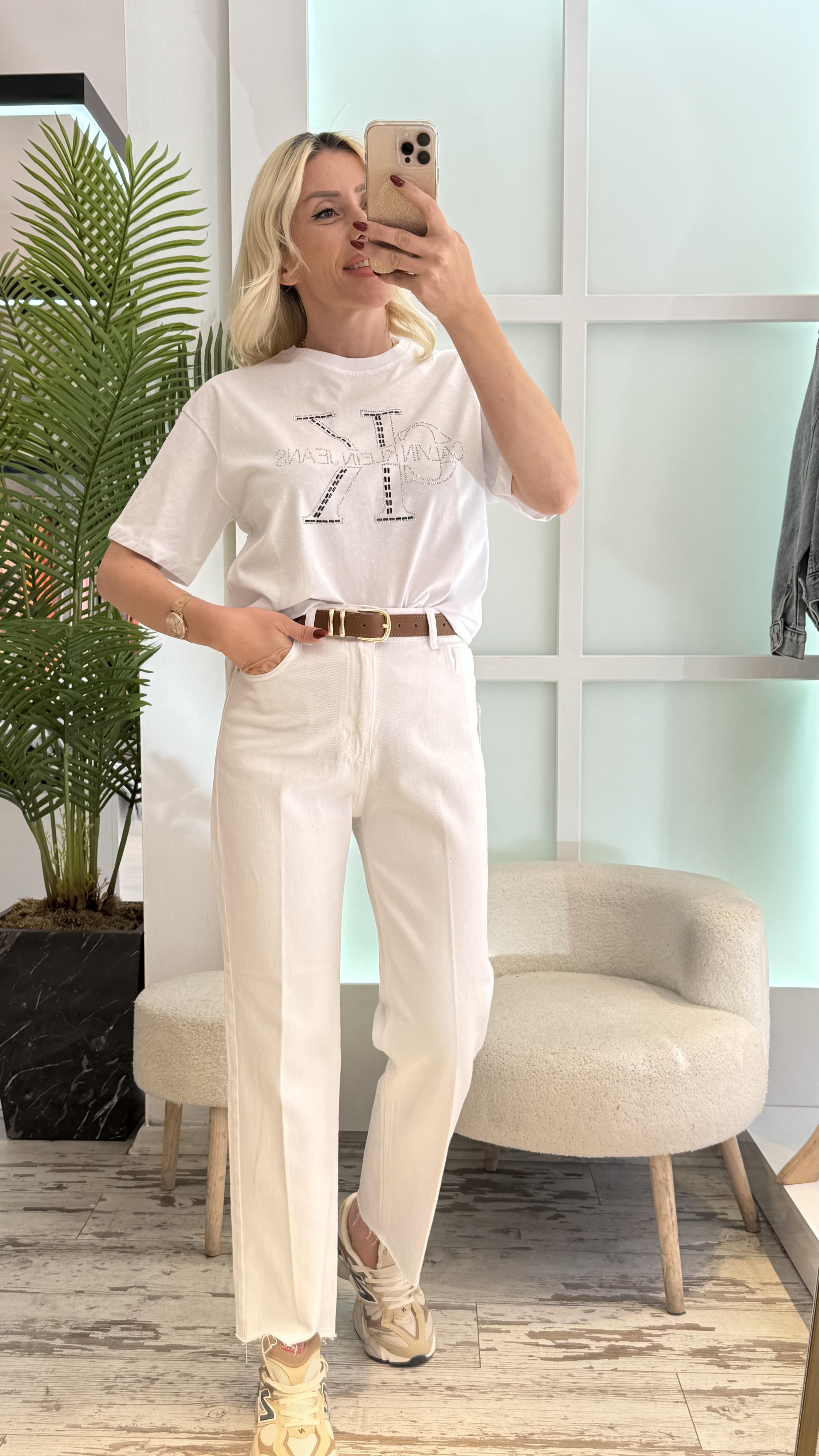 CK TASARIM BEYAZ TSHİRT