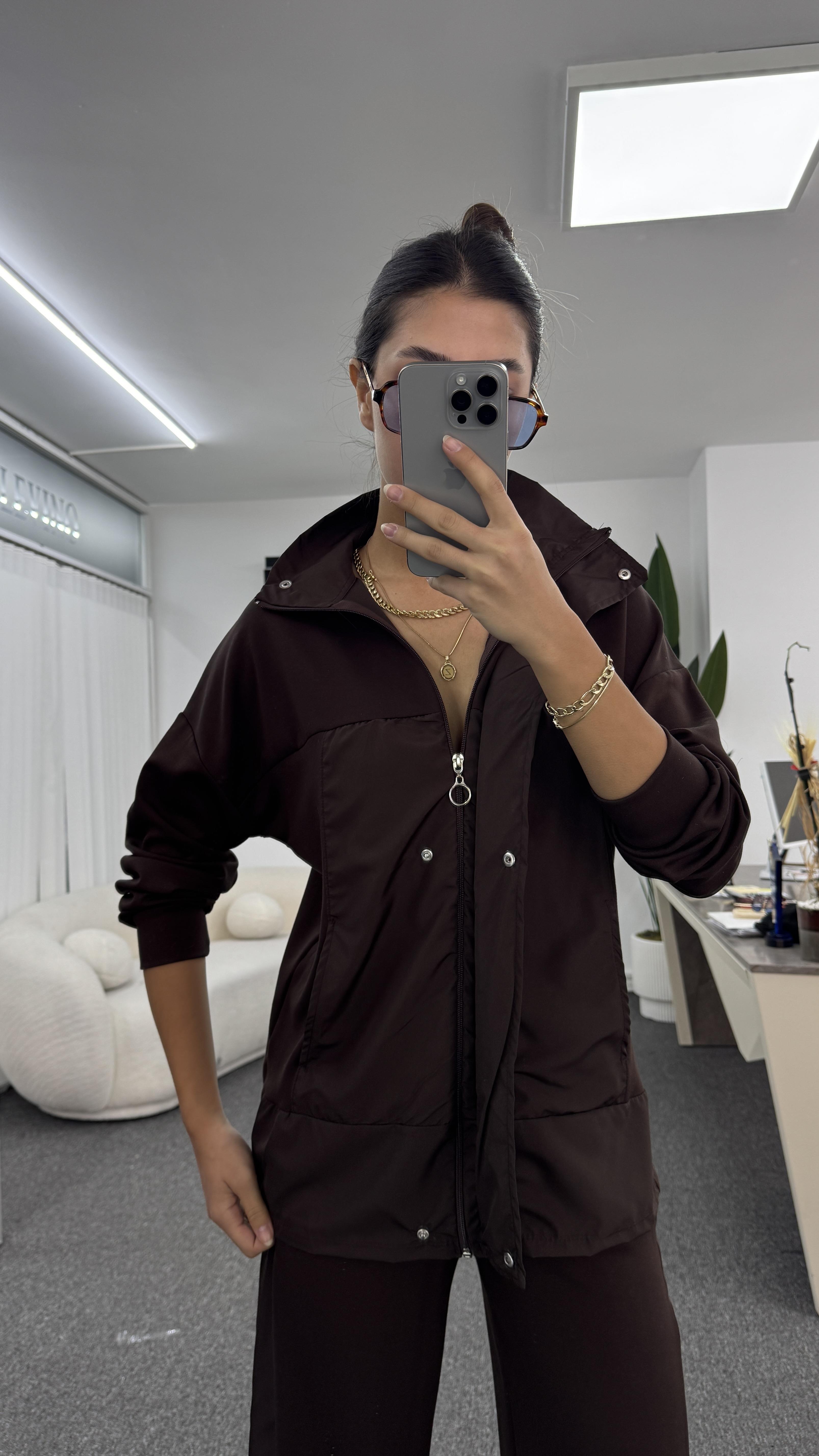 DANİEL KAHVE PARAŞÜT EŞOFMAN TAKIMI