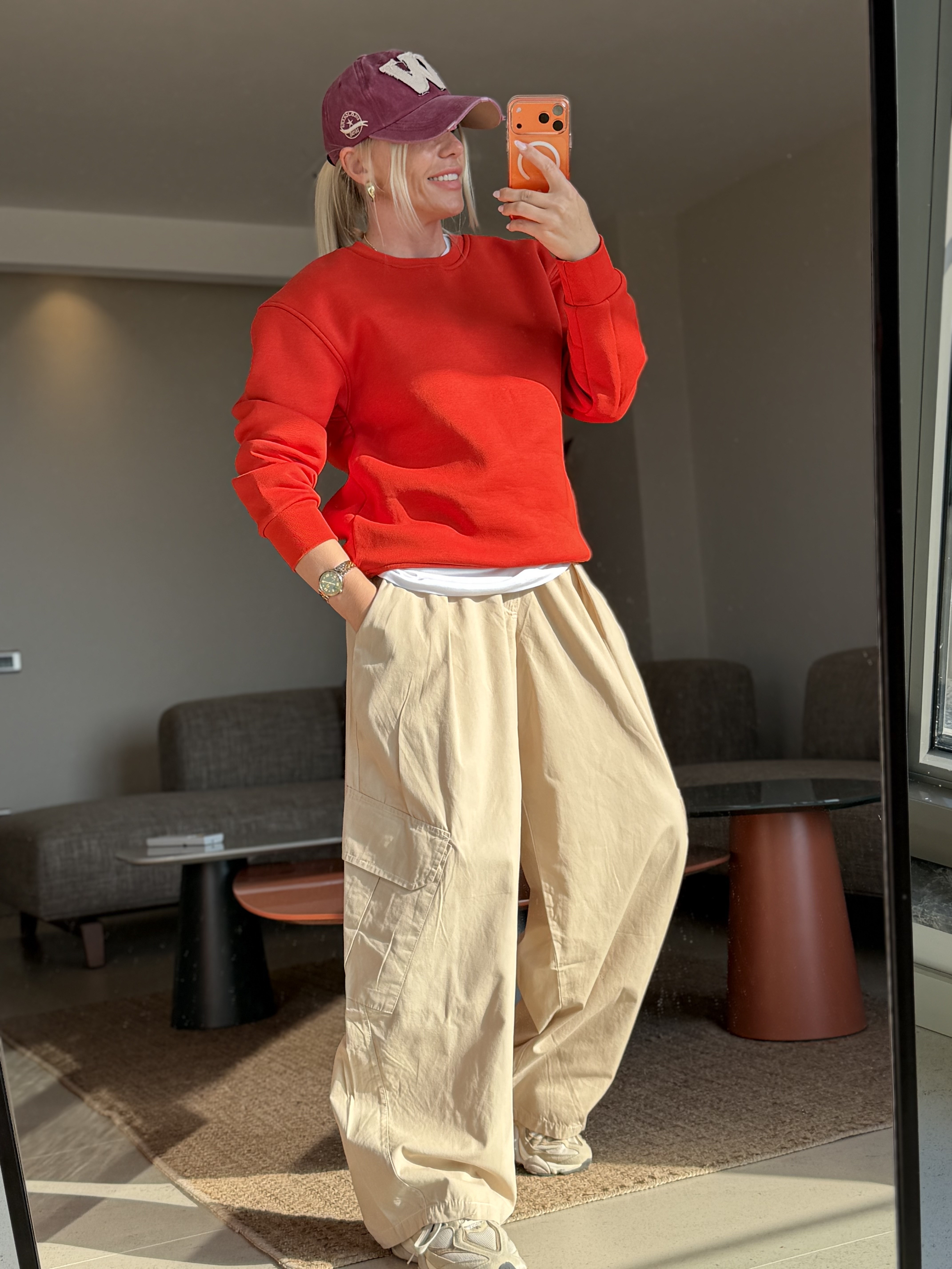 DEVİS TURUNCU SWEATSHIRT