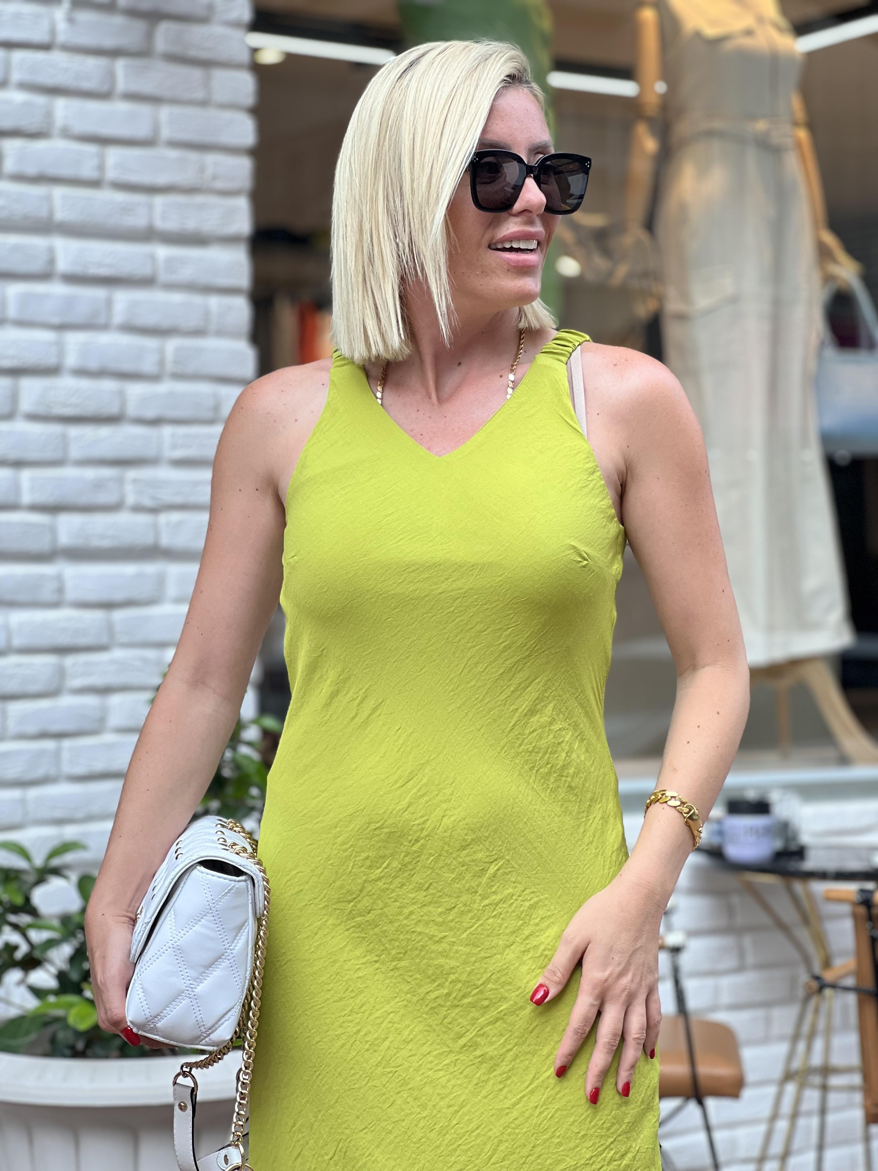 GEMMA YEŞİL ELBİSE 