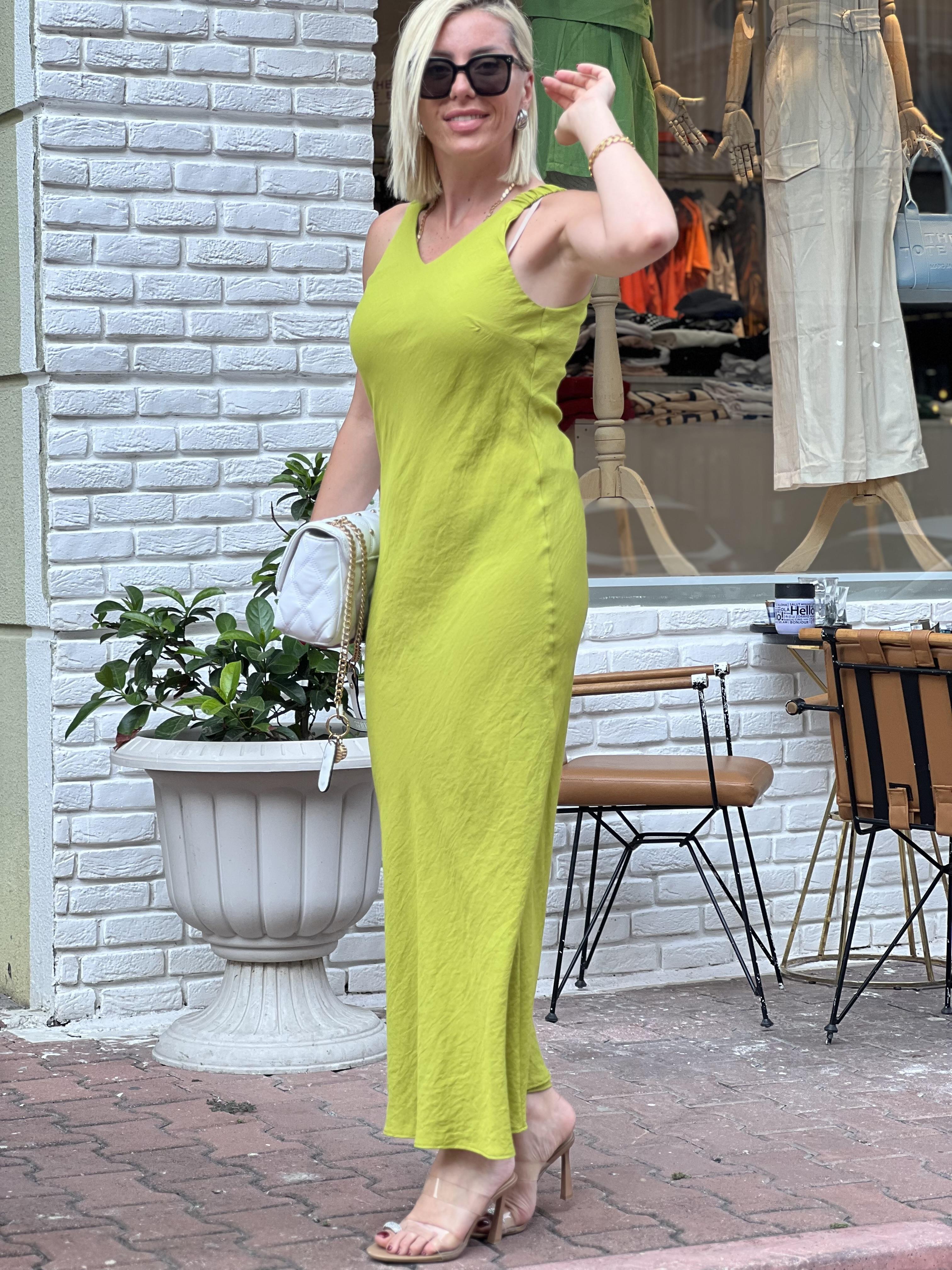 GEMMA YEŞİL ELBİSE 