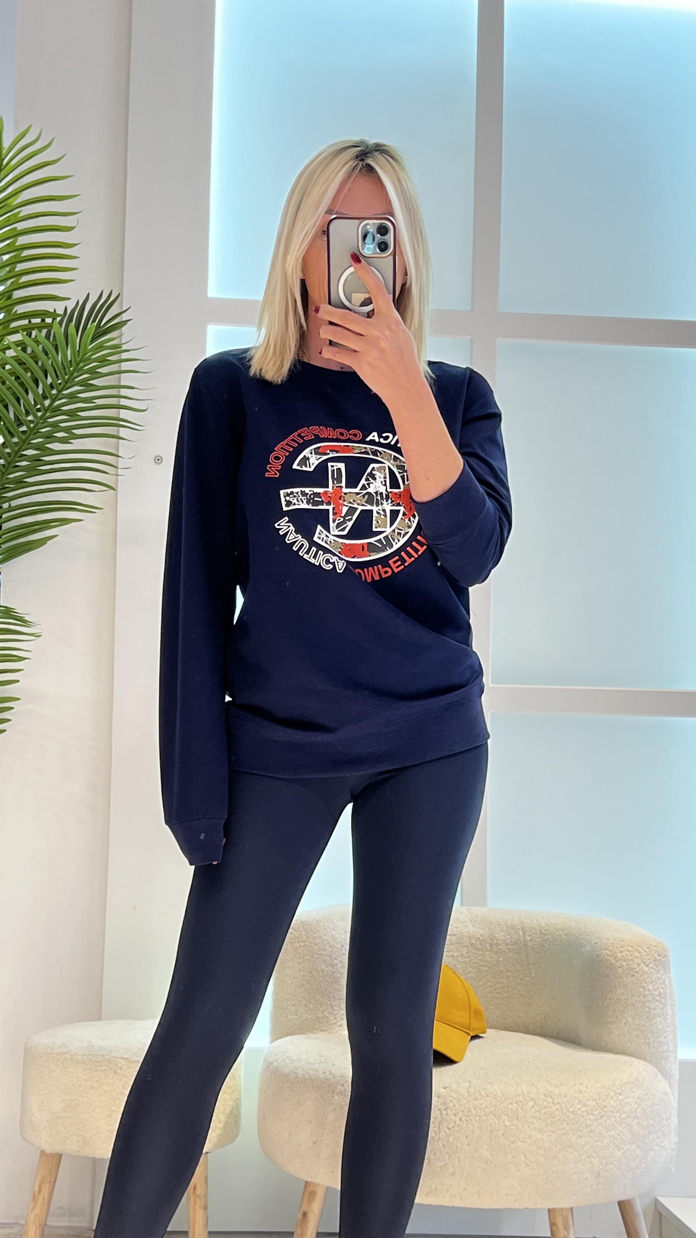 GUMBEL LACİVERT SWEATSHIRT